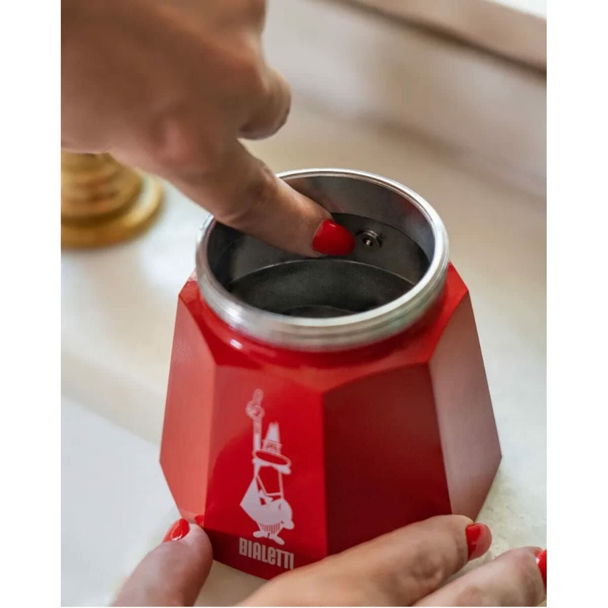 Ιταλικη καφετιερα Bialetti MOKA D&G Ασημί Αλουμίνιο 6 φλιτζάνια