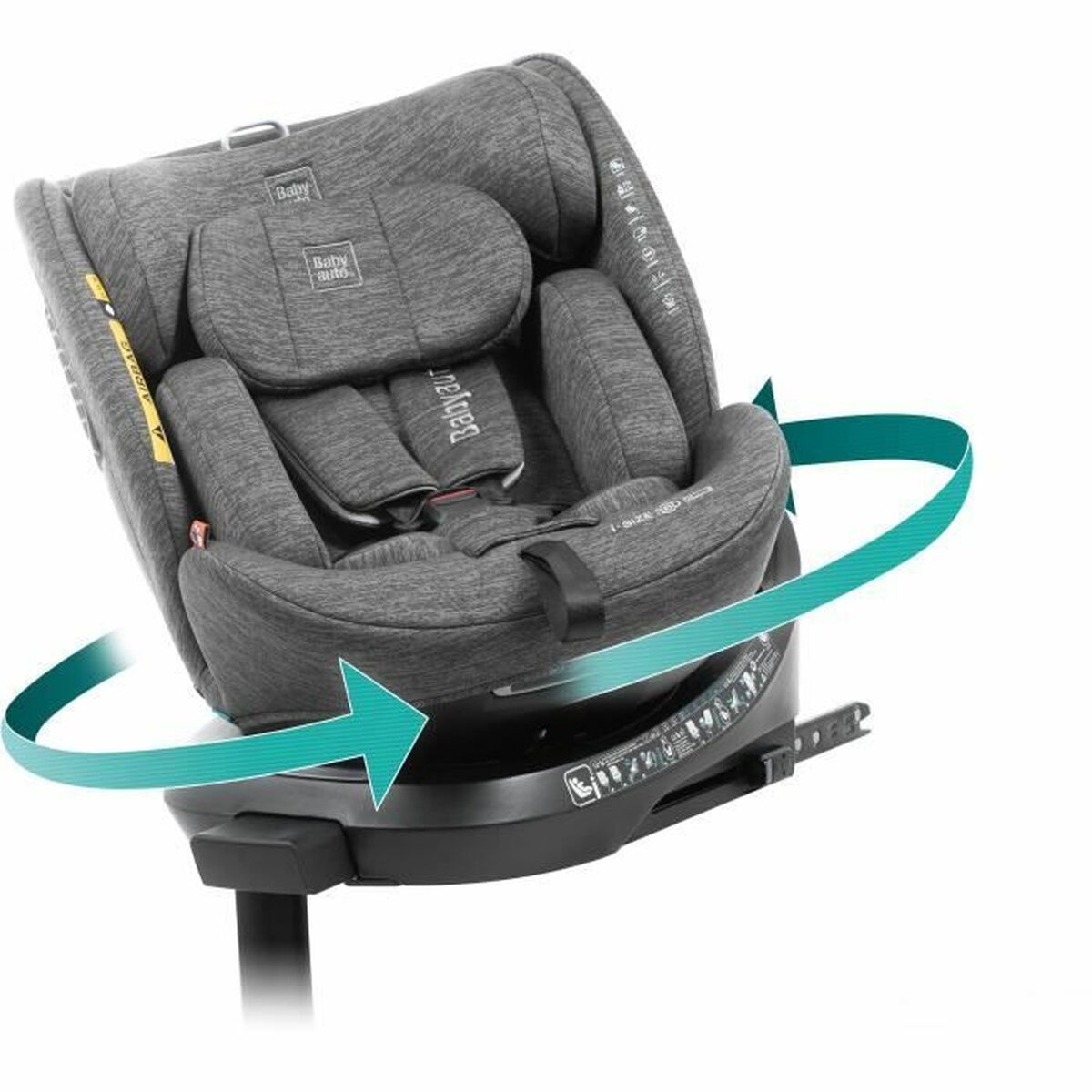 Καθίσματα αυτοκινήτου Babyauto CORE Γκρι 0 (de 0 a 10 kilos) I (9 - 18 kg) II (15-25 kg) III (22 - 36 kg) Παιδικά ECE R129/04