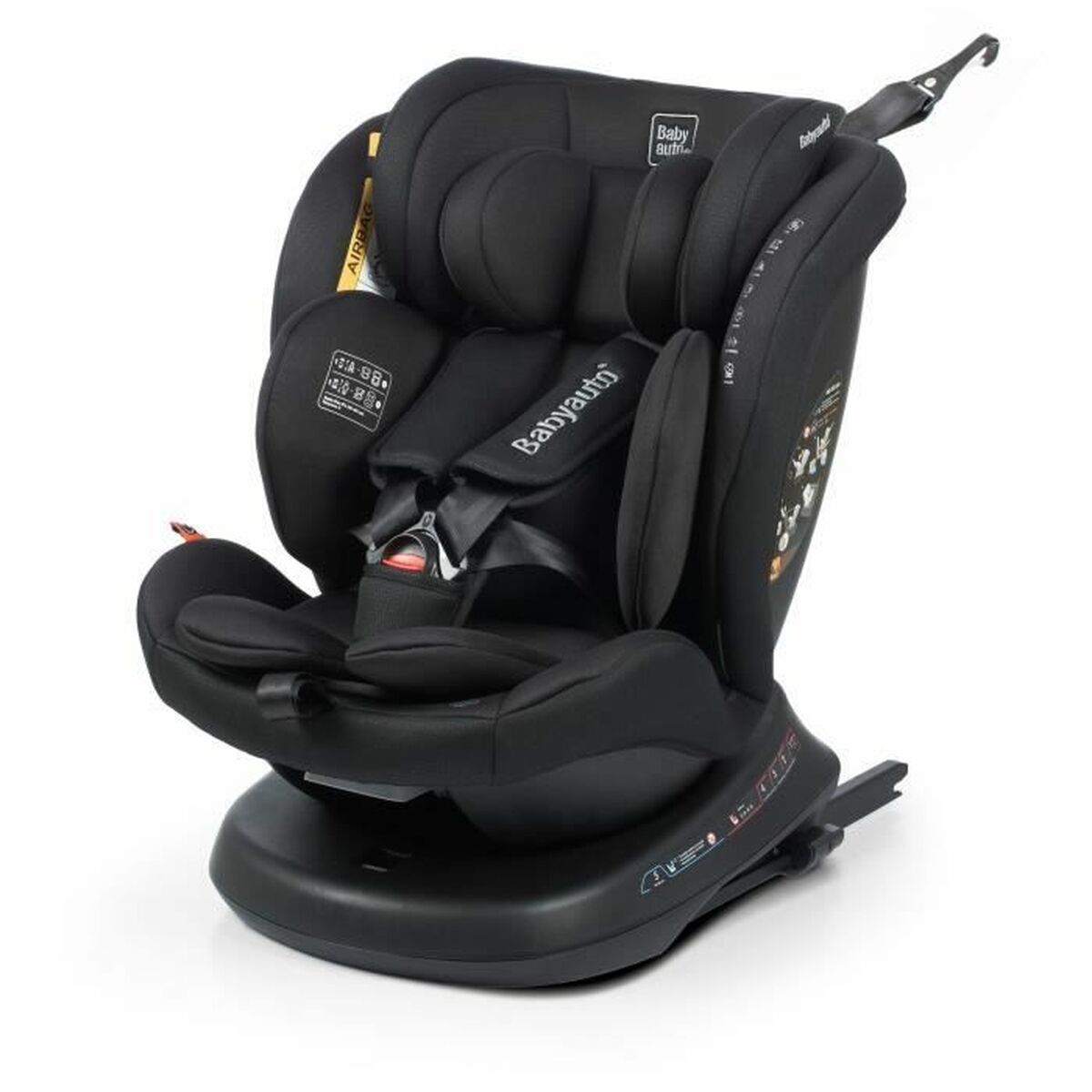 Καθίσματα αυτοκινήτου Babyauto RODIA Μαύρο 0 (de 0 a 10 kilos) I (9 - 18 kg) II (15-25 kg) III (22 - 36 kg) Παιδικά ECE R129/04