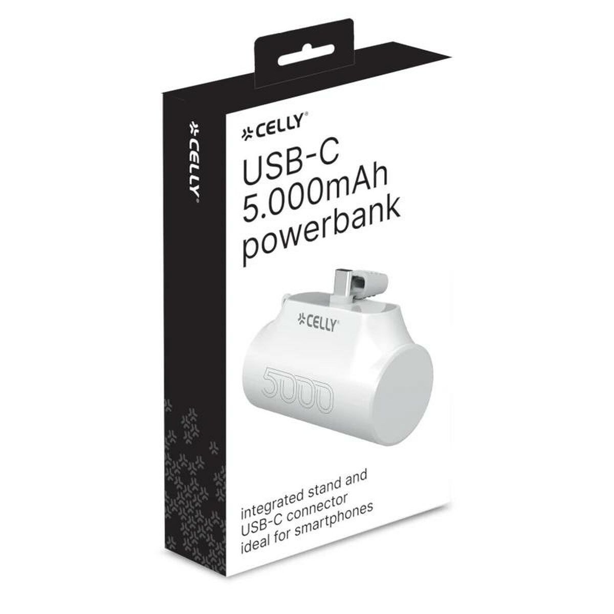 Powerbank Celly PBC5000WH Μαύρο 5000 mAh