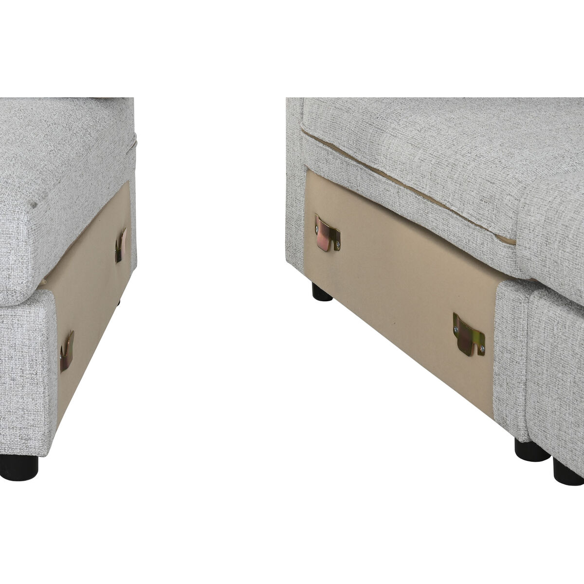 Καναπές Home ESPRIT Ανοιχτό Γκρι Loft 235 X 303 X 86 CM Καναπές Home ESPRIT Ανοιχτό Γκρι Loft 235 X 303 X 86 CM