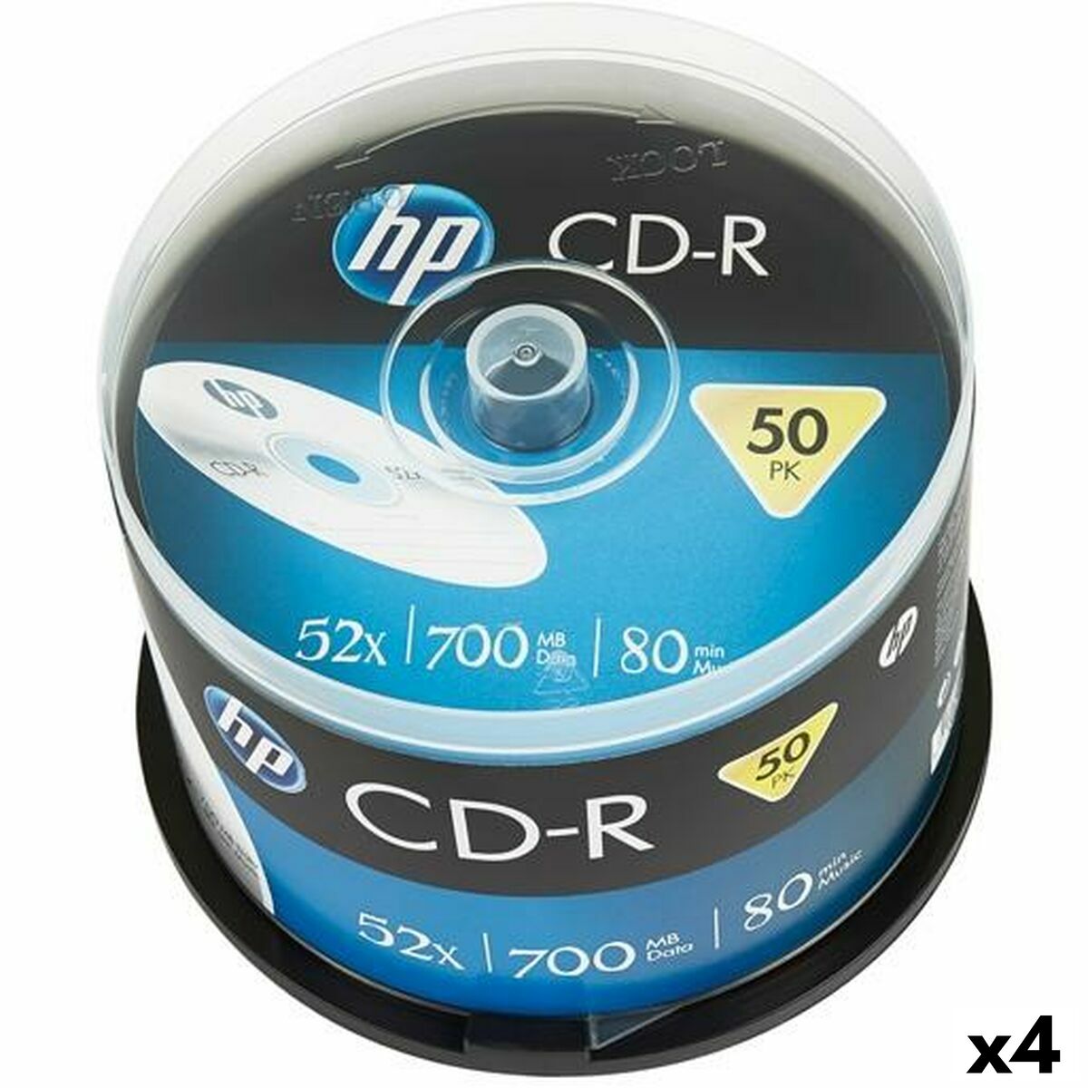 CD-R HP 700 MB 52x (4 Μονάδες) CD-R HP 700 MB 52x (4 Μονάδες)
