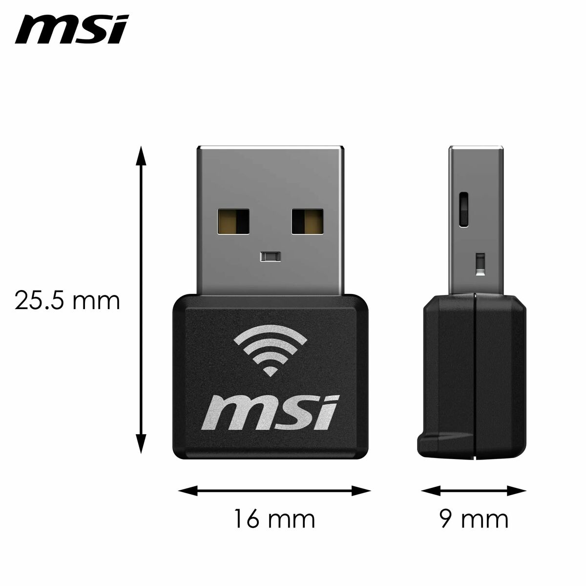 Αντάπτορας USB Wifi MSI 302-8ZE30XE-000 Μαύρο Αντάπτορας USB Wifi MSI 302-8ZE30XE-000 Μαύρο