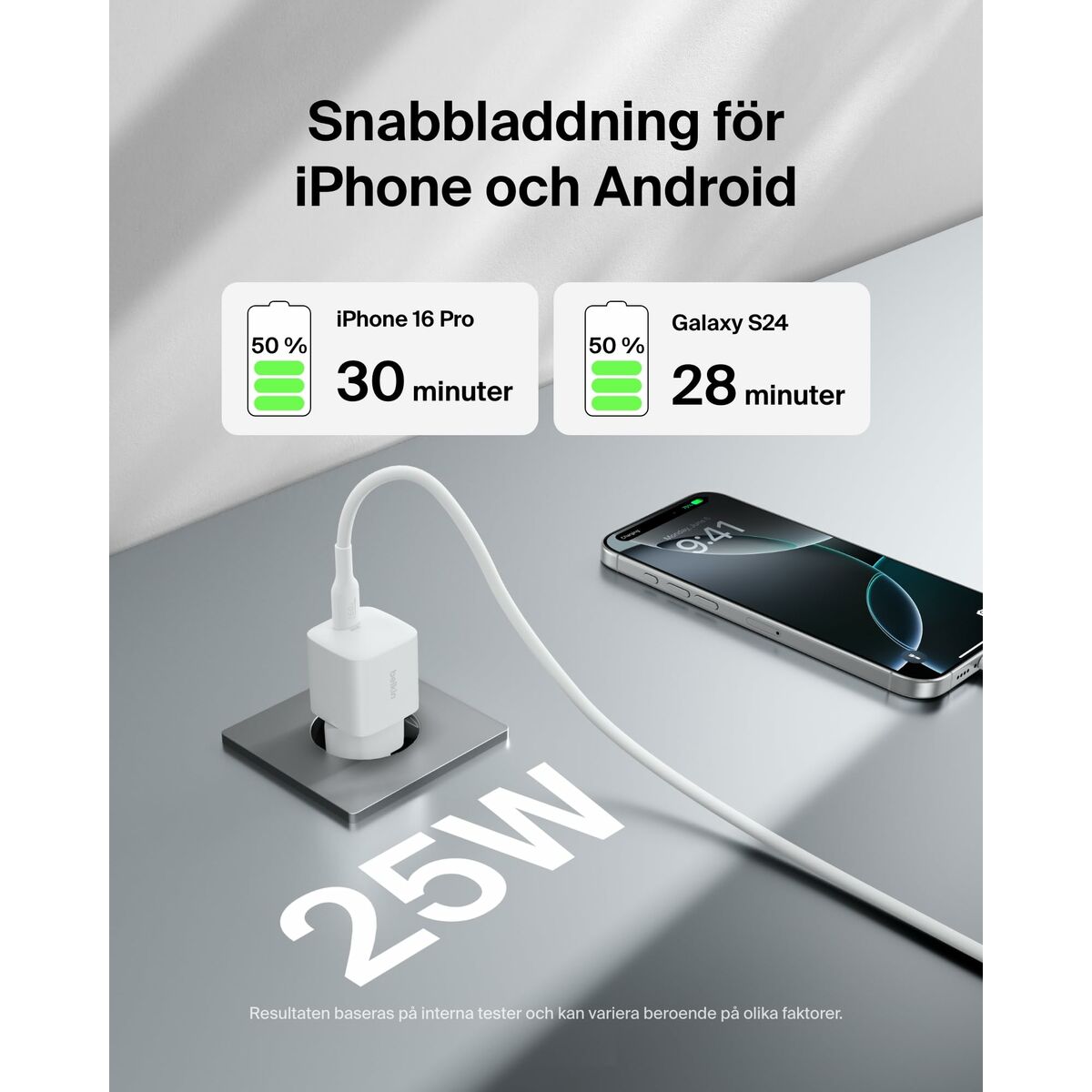 Καλώδιο USB σε Lightning Belkin WCA012KQWH Λευκό