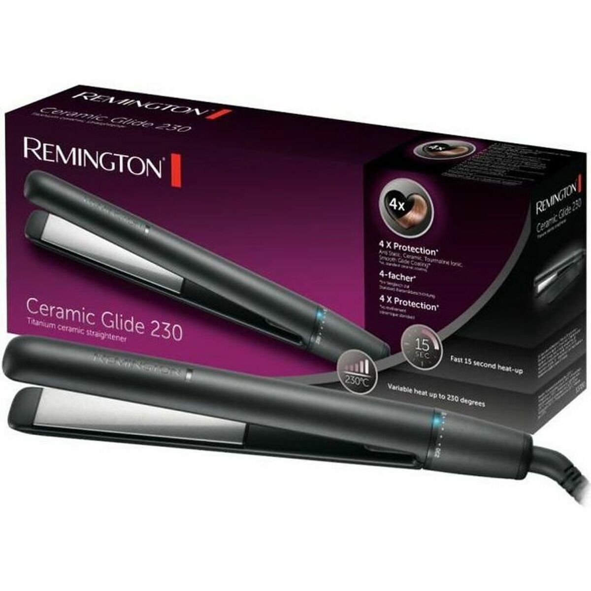 Βούρτσα Remington S3700 Μαύρο noir Βούρτσα Remington S3700 Μαύρο noir