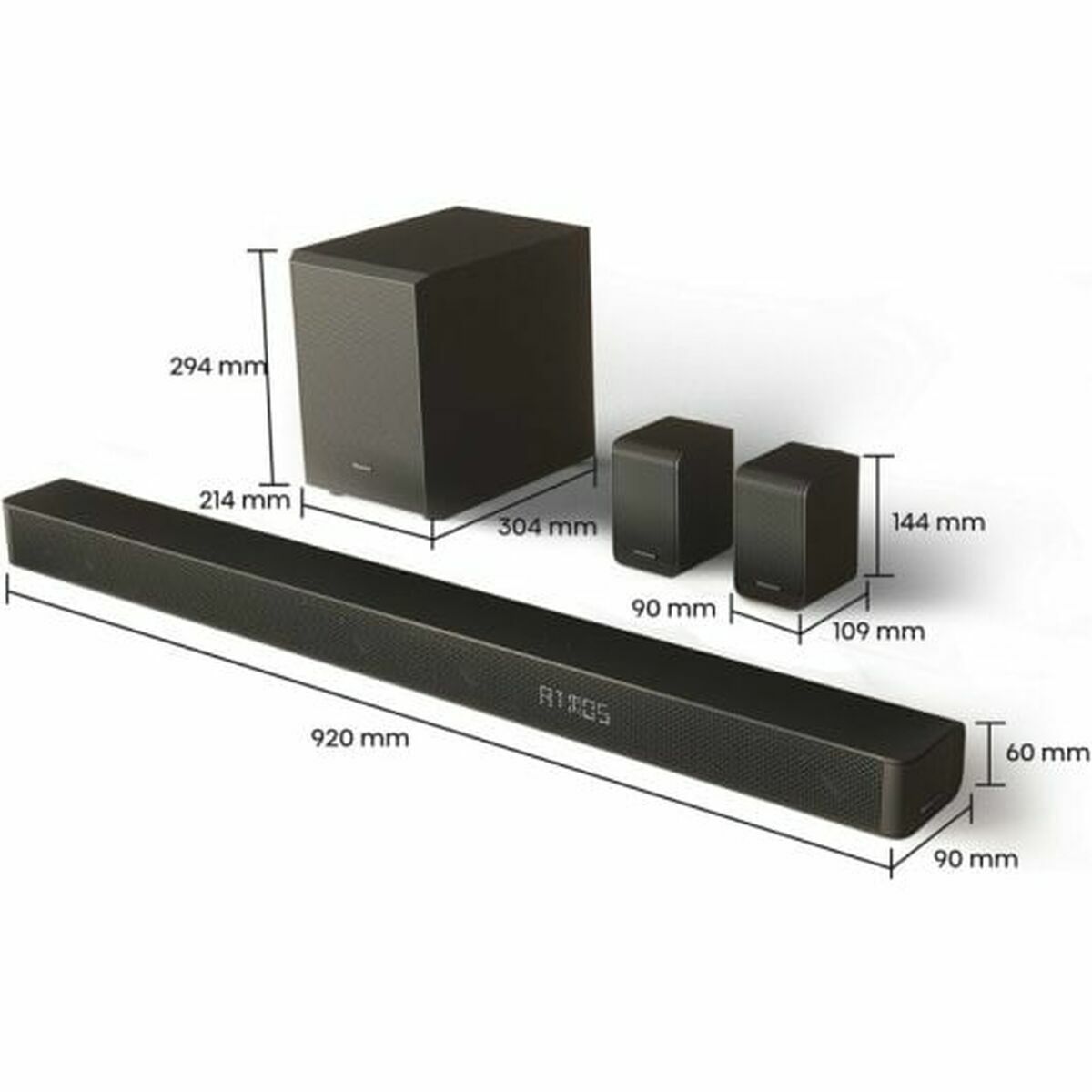 Σύστημα Ηχείων Soundbar Hisense AX5100G    340W Μαύρο Σύστημα Ηχείων Soundbar Hisense AX5100G    340W Μαύρο
