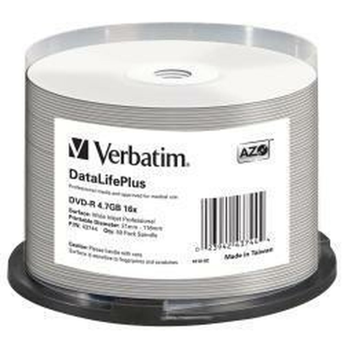 DVD-R Verbatim DATALIFE PLUS 4,7 GB 16x 50 Τεμάχια (4 Μονάδες)