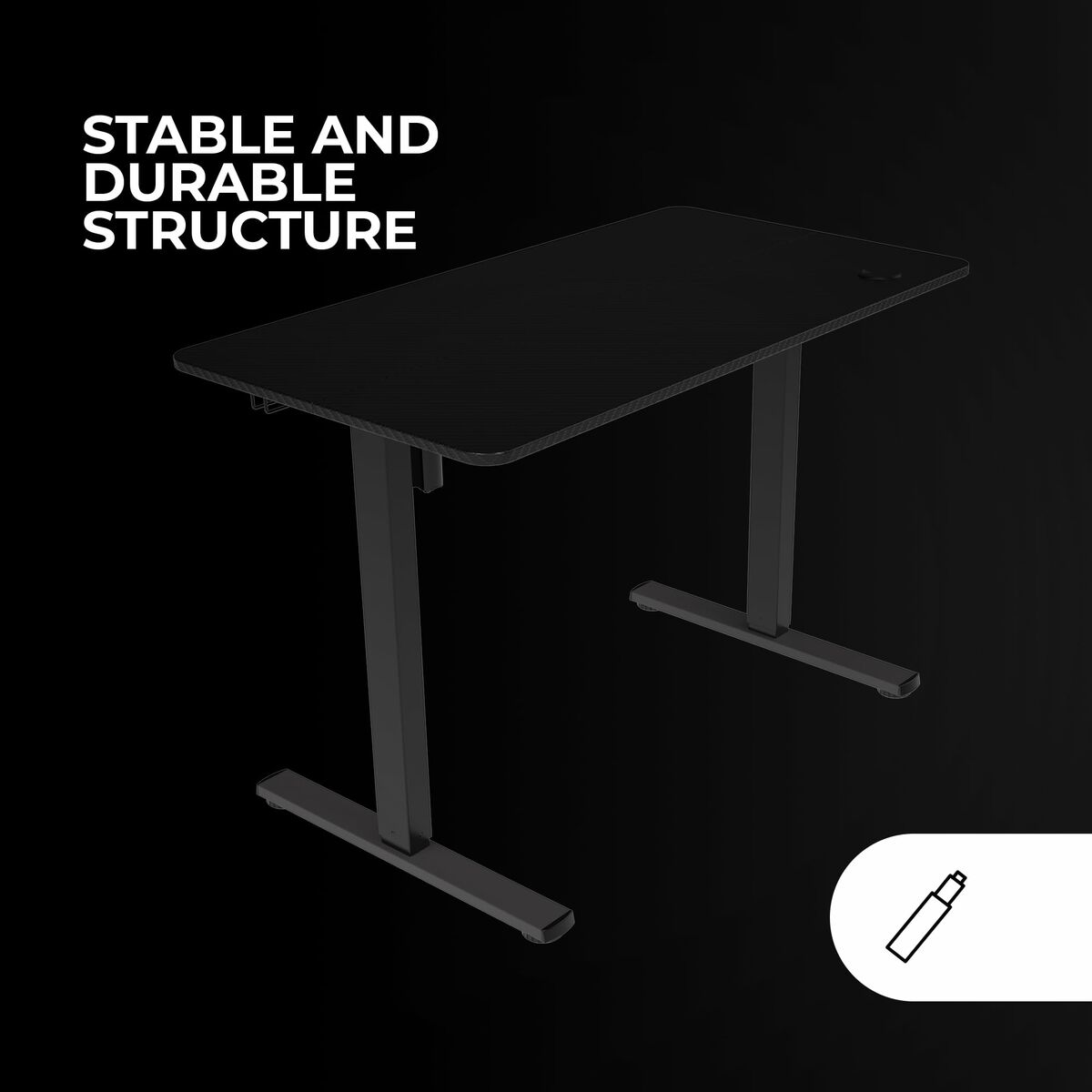 Γραφείο Gaming Mars Gaming ERGO Μαύρο