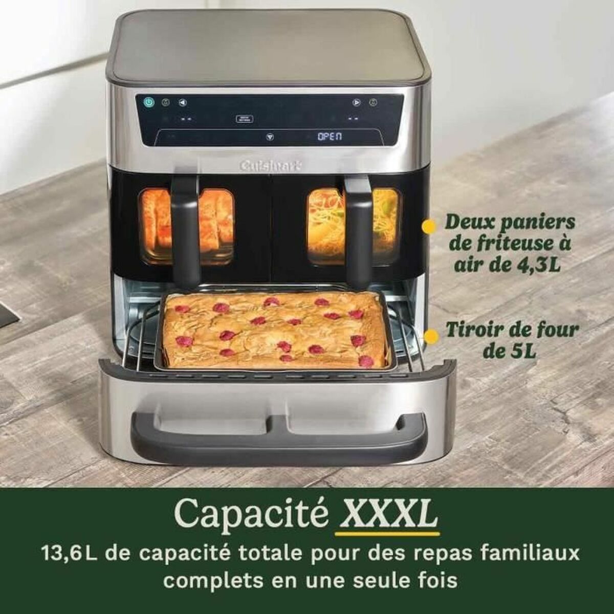 Φριτέζα Cuisinart Μαύρο 2400 W Φριτέζα Cuisinart Μαύρο 2400 W