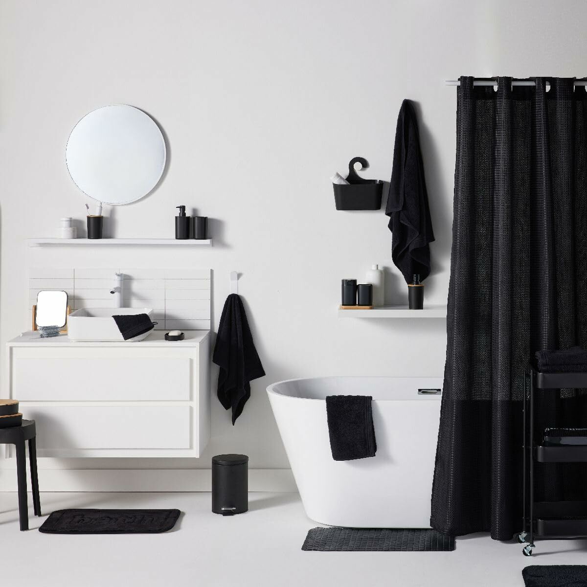 Αντιολισθητικό χαλί σκαφών TODAY UTILITY Μαύρο 40 x 60 cm