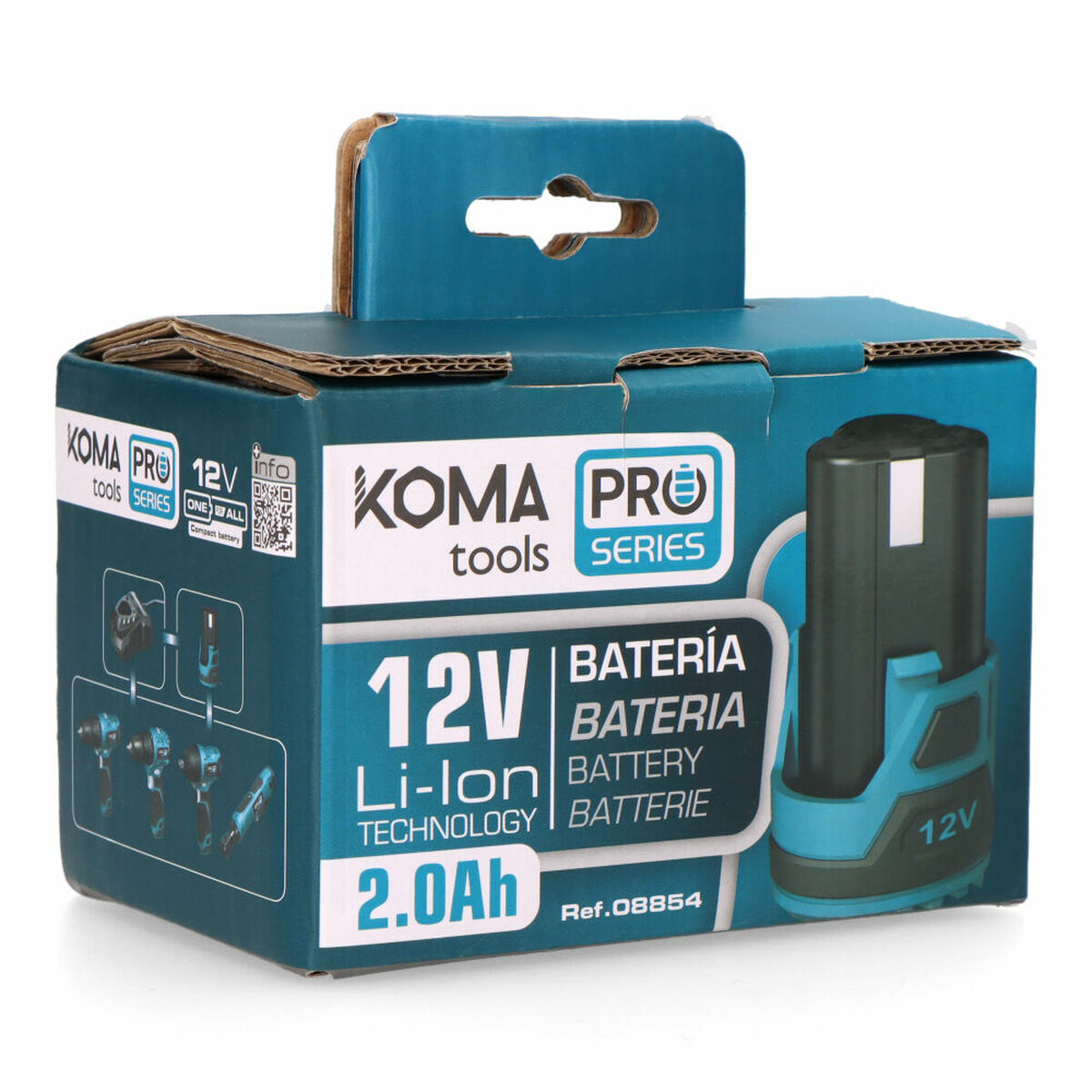 Επαναφορτιζόμενη μπαταρία λιθίου Koma Tools 12 V 2 Ah