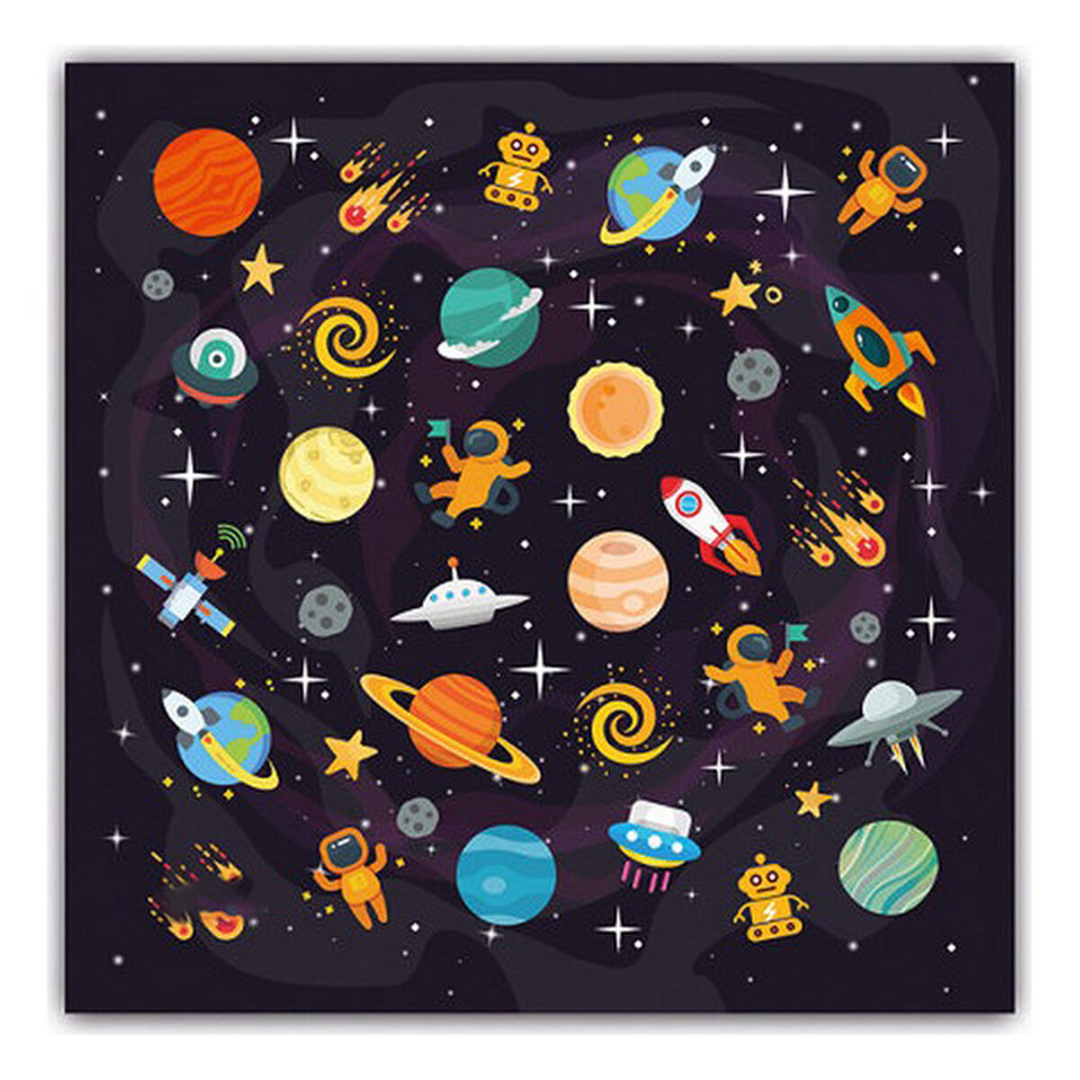 Επαναχρησιμοποιήσιμη Υφασμάτινη Μάσκα Υγιεινής Space Παιδικά