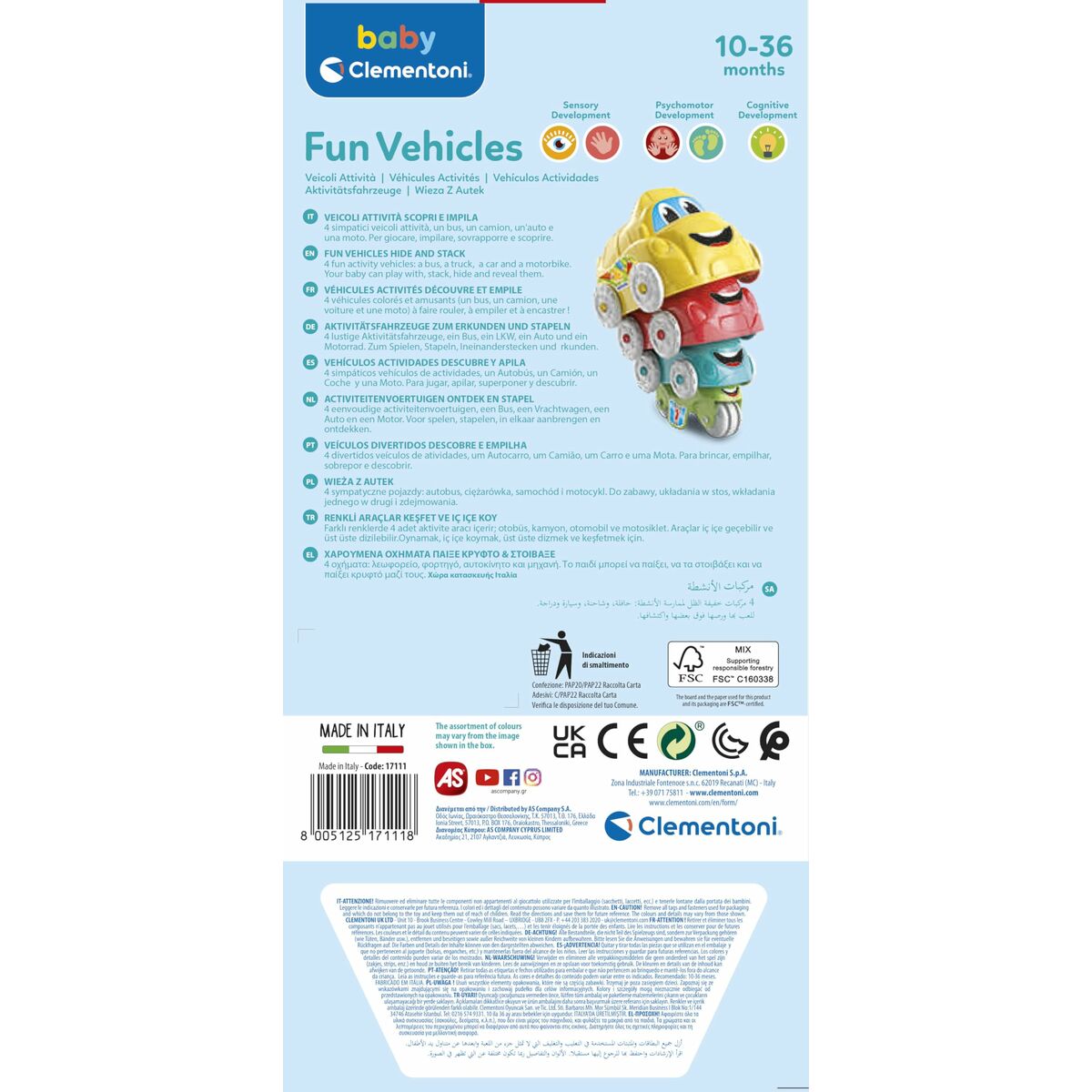 Playset Οχημάτων Clementoni (4 pcs) Playset Οχημάτων Clementoni (4 pcs)