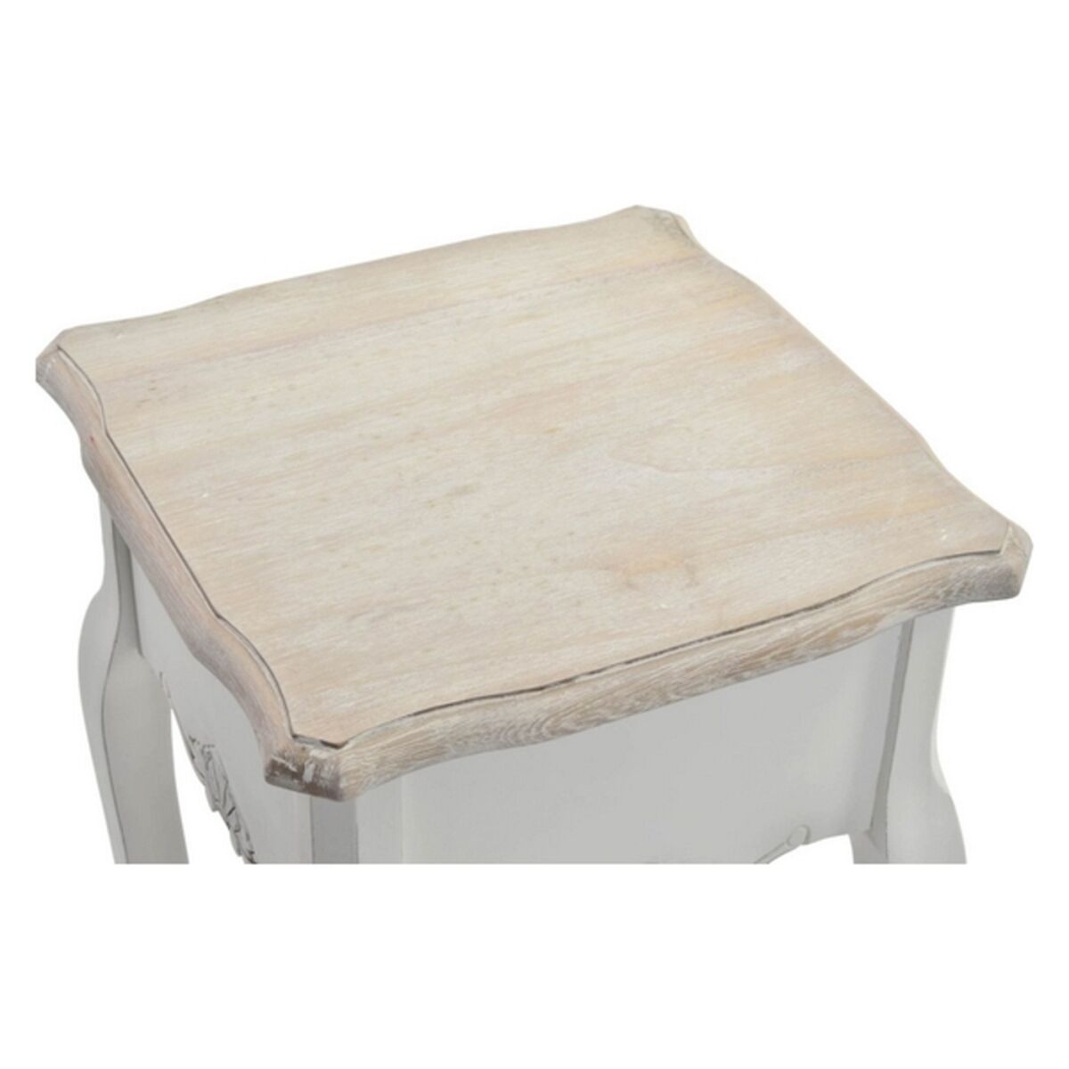 Βοηθητικό Τραπέζι DKD Home Decor Versalles Έλατο Ξύλο Λευκό 35 x 35 x 80 cm