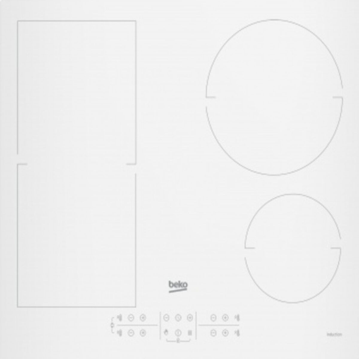 Επαγωγική Πλάκα BEKO 01302909 58 cm 7200 W Επαγωγική Πλάκα BEKO 01302909 58 cm 7200 W
