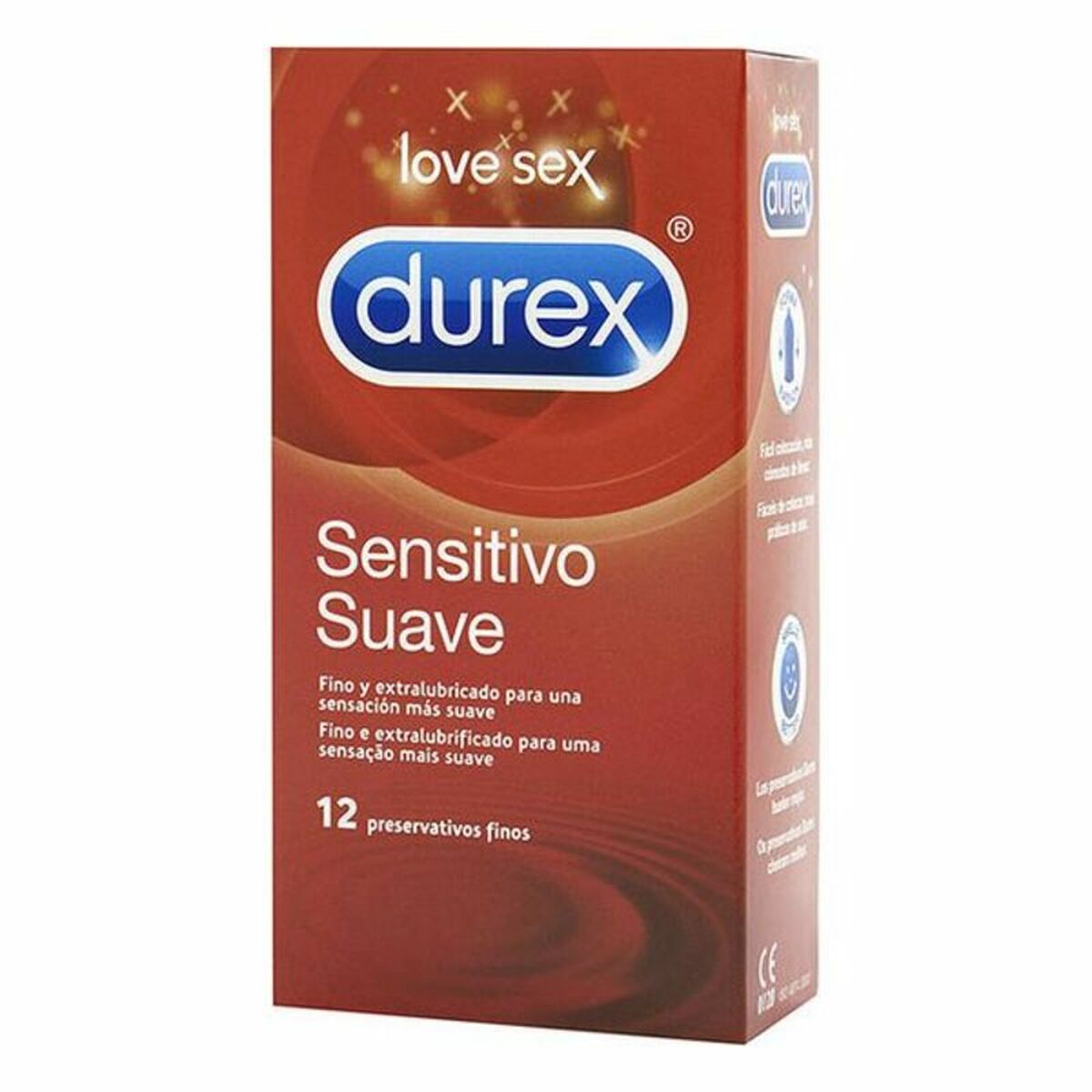 Προφυλακτικά Durex Sensitivo Suave Ø 5,6 cm (12 uds) Προφυλακτικά Durex Sensitivo Suave Ø 5,6 cm (12 uds)