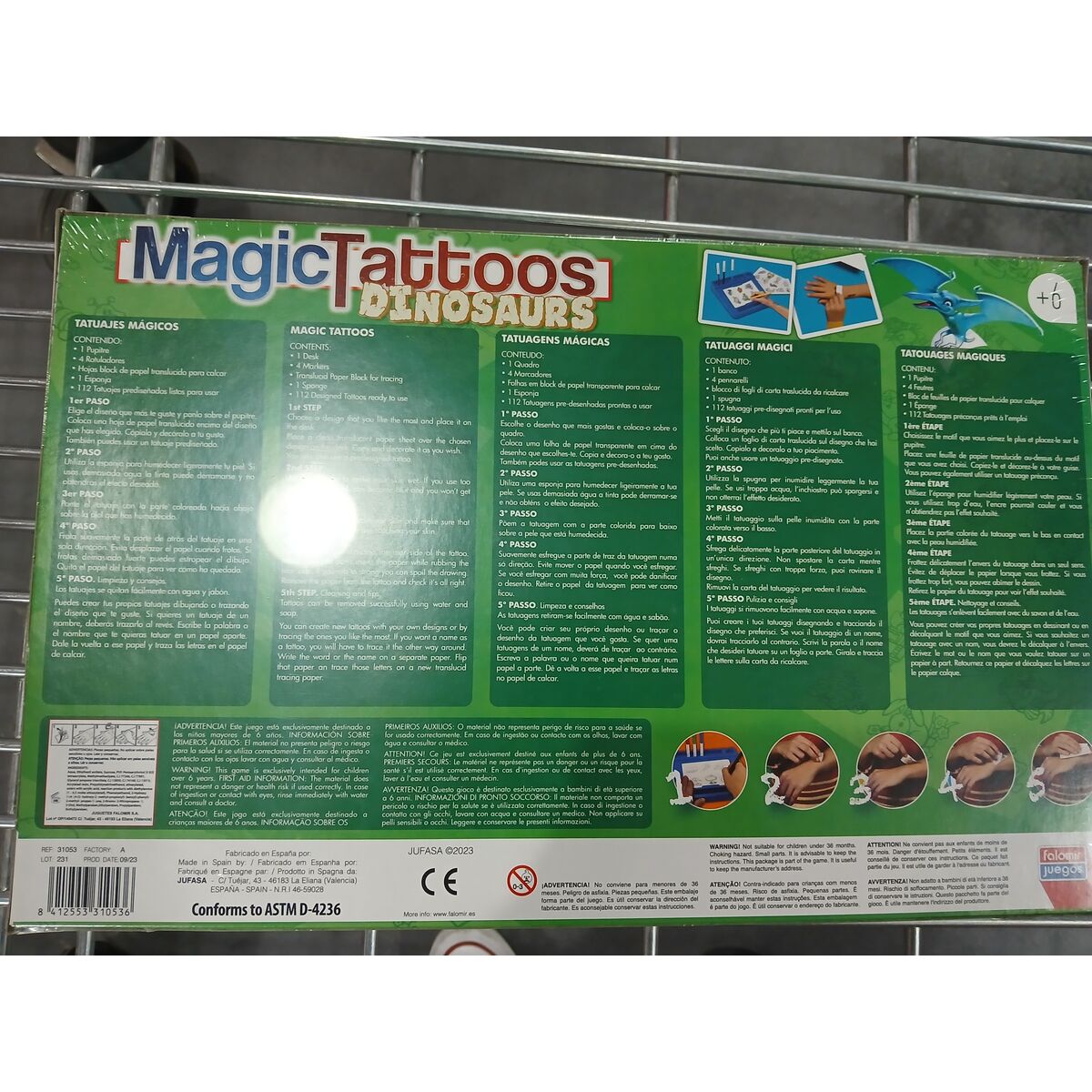 προσωρινά τατουάζ Magic Tatoos Falomir 31053 (ES)