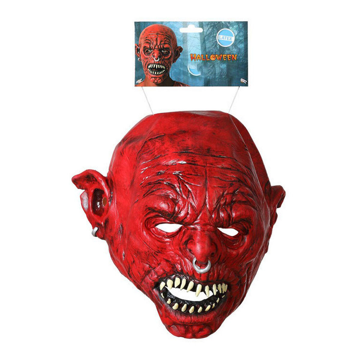 Μάσκα Halloween Κόκκινο Δαιμόνιο Μάσκα Halloween Κόκκινο Δαιμόνιο