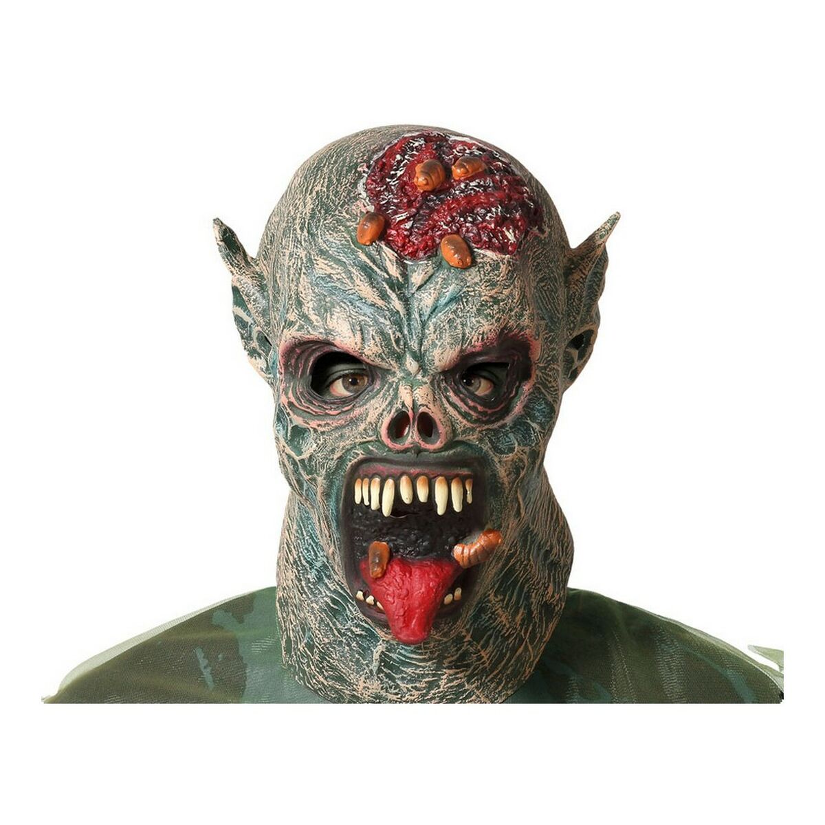 Μάσκα Halloween Τέρας Γκρι Μάσκα Halloween Τέρας Γκρι