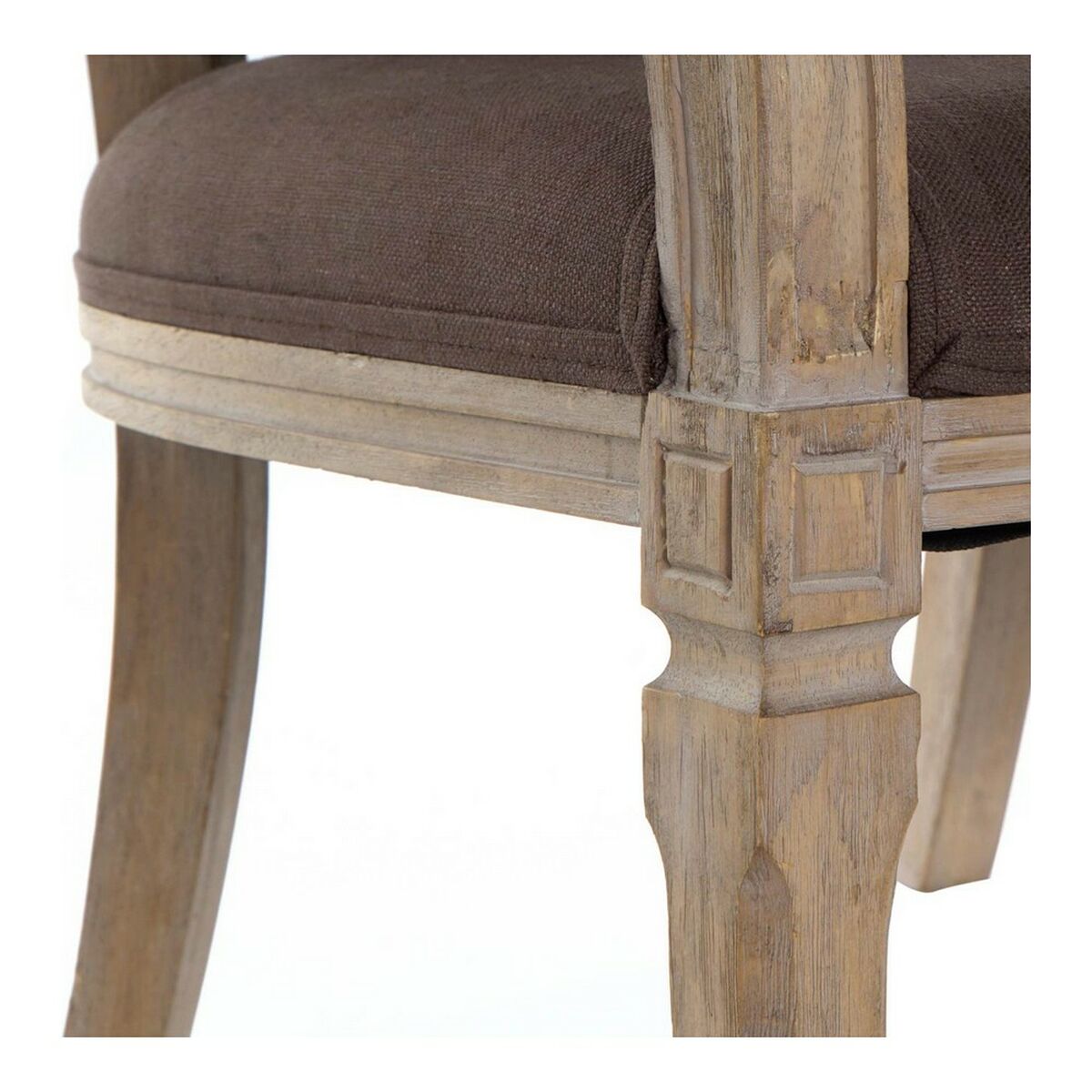 Καναπές DKD Home Decor Καφέ λινό ξύλο καουτσούκ Παραδοσιακά (122 x 69 x 72 cm) Καναπές DKD Home Decor Καφέ λινό ξύλο καουτσούκ Παραδοσιακά (122 x 69 x 72 cm)