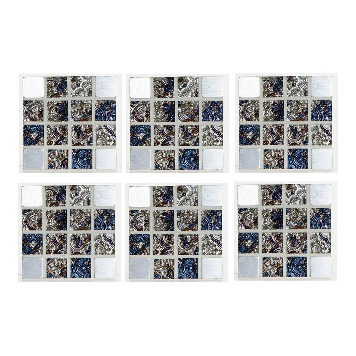 Σουβέρ DKD Home Decor Ρητίνη Ξύλο MDF (6 pcs) Σουβέρ DKD Home Decor Ρητίνη Ξύλο MDF (6 pcs)