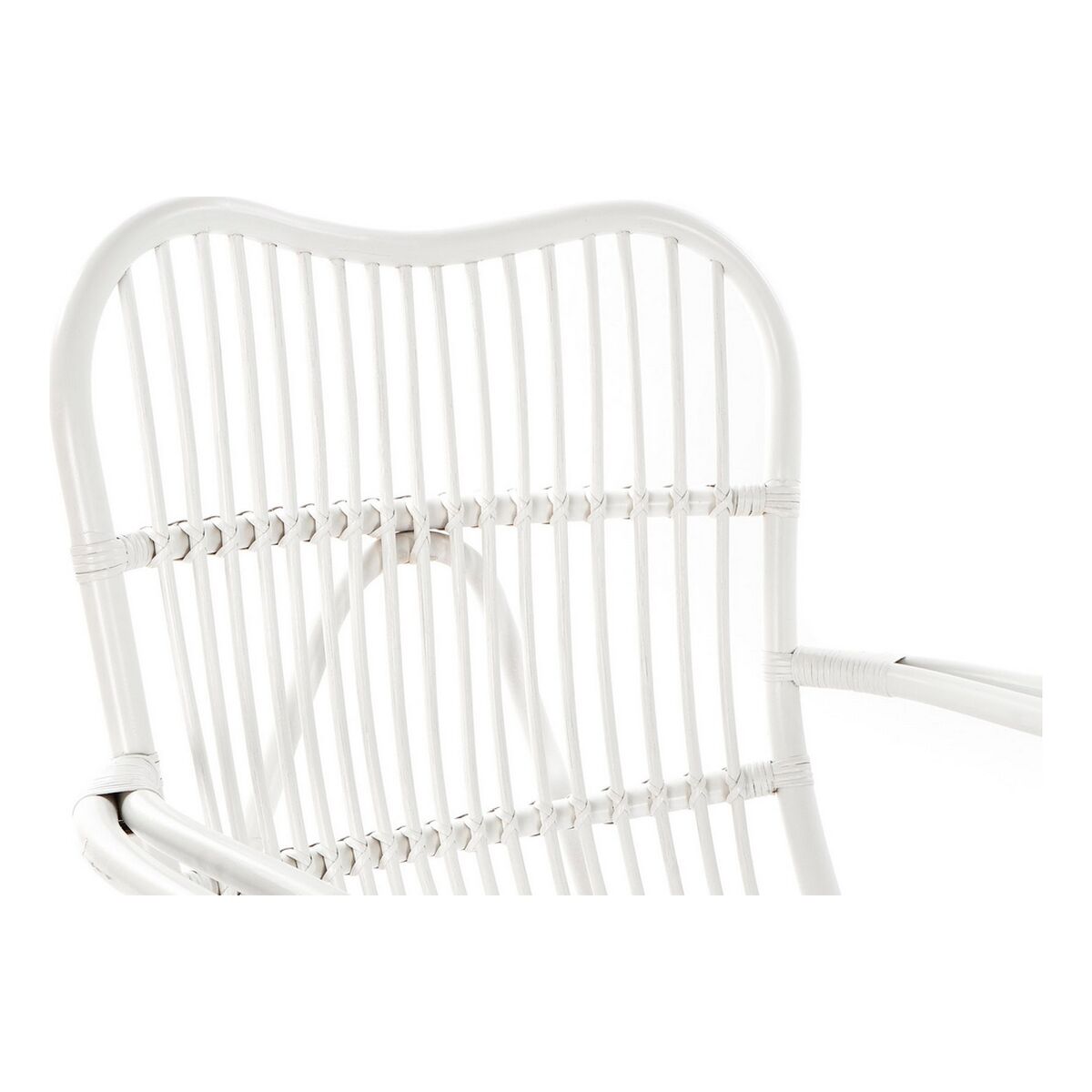 Κουνιστή Καρέκλα DKD Home Decor Λευκό 75 x 85 x 85 cm Κουνιστή Καρέκλα DKD Home Decor Λευκό 75 x 85 x 85 cm