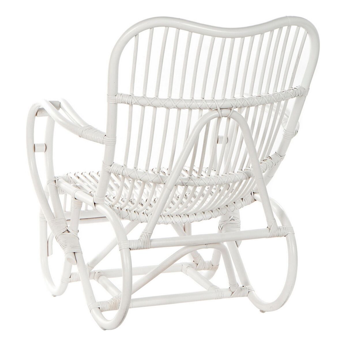 Κουνιστή Καρέκλα DKD Home Decor Λευκό 75 x 85 x 85 cm Κουνιστή Καρέκλα DKD Home Decor Λευκό 75 x 85 x 85 cm