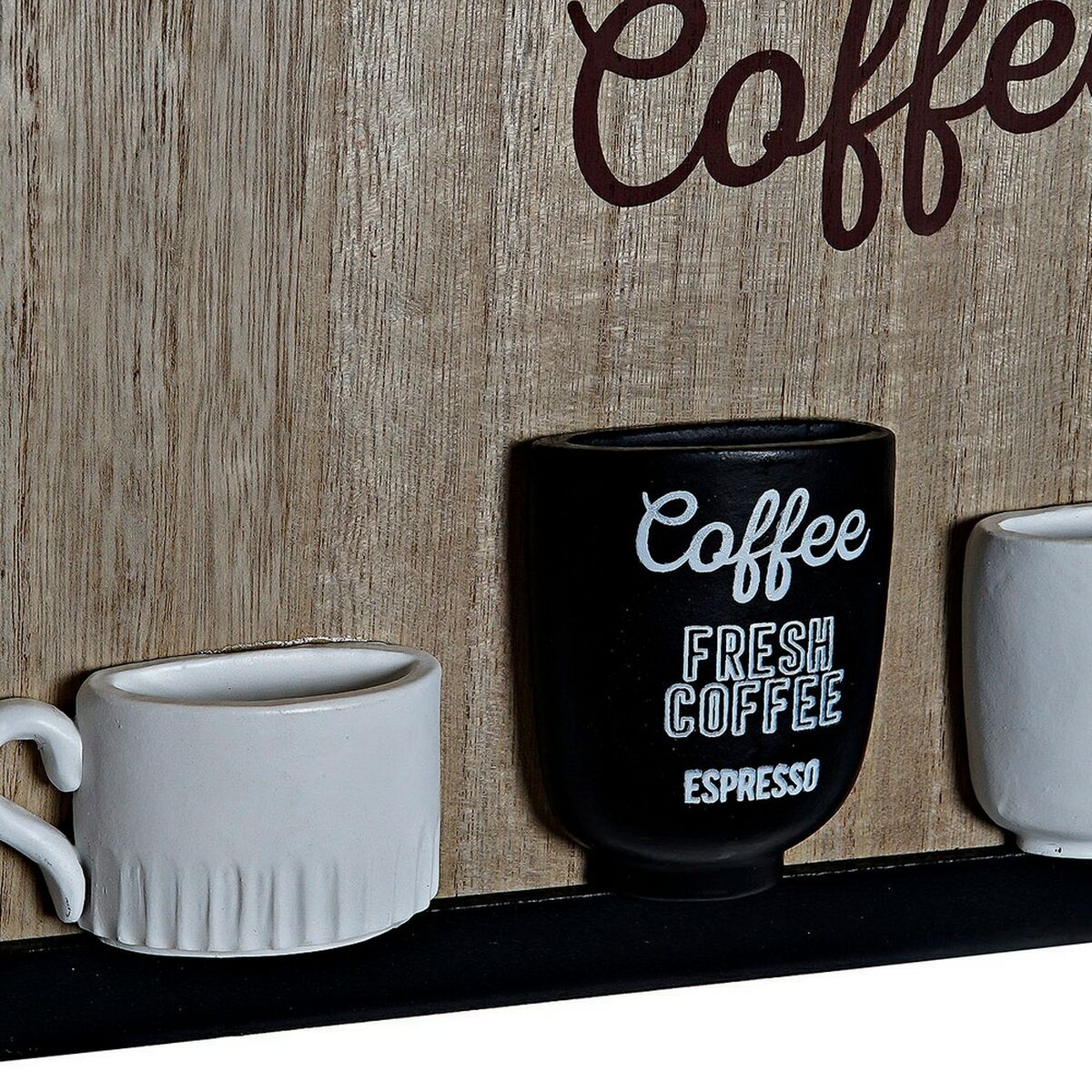 Κρεμάστρα τοίχου DKD Home Decor 8424001775712 Ξύλο Ρητίνη Ξύλο MDF Vintage 41 x 3 x 41 cm