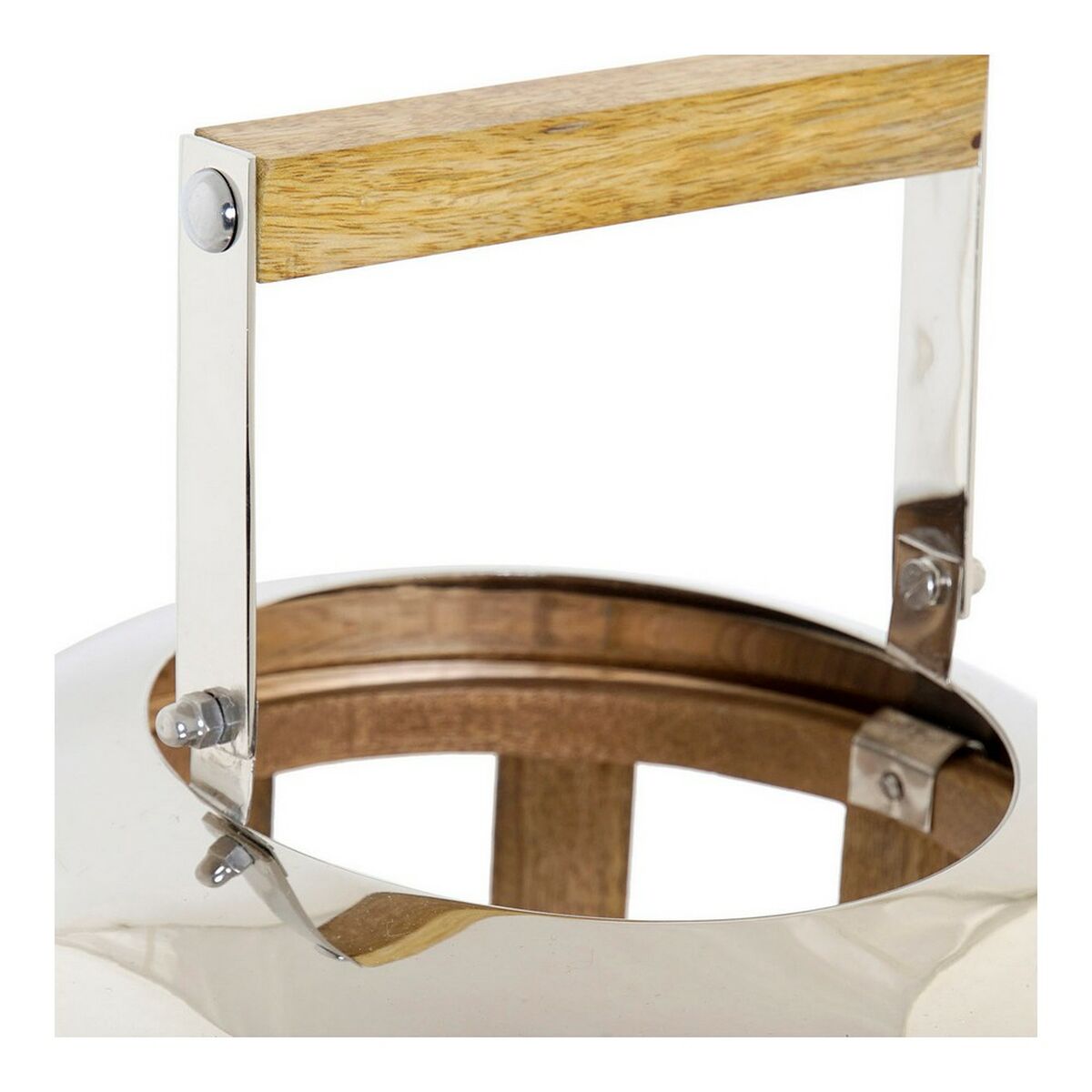 Lanterne DKD Home Decor Ασημί Ξύλο Μέταλλο (22 x 22 x 32 cm) Lanterne DKD Home Decor Ασημί Ξύλο Μέταλλο (22 x 22 x 32 cm)