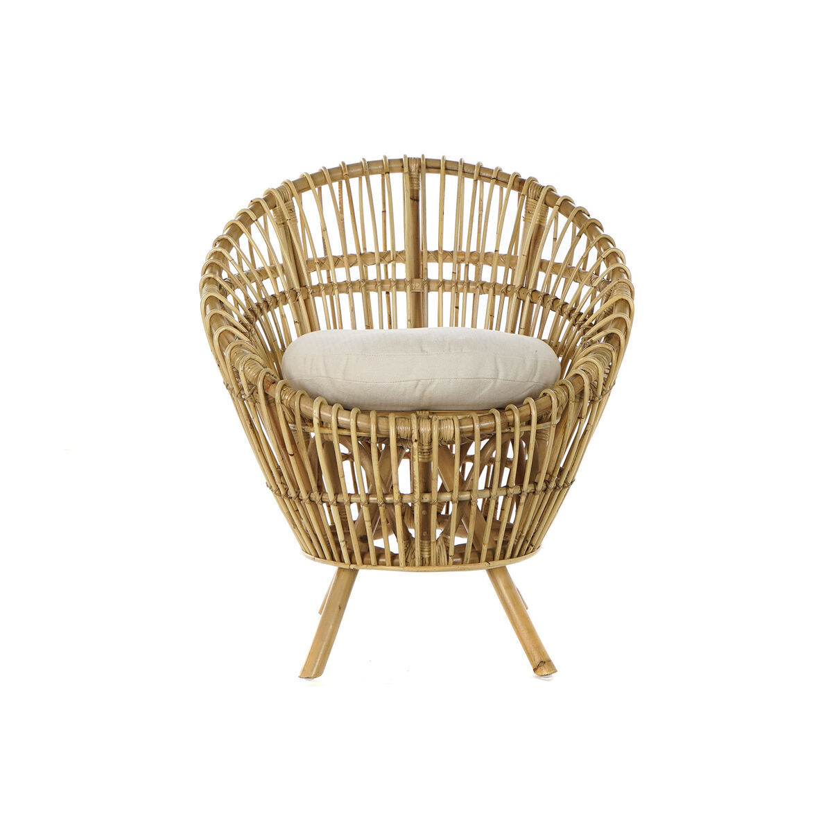 Πολυθρόνα DKD Home Decor 8424001750092 Φυσικό βαμβάκι Λευκό ρατάν (74 x 67 x 85 cm) Πολυθρόνα DKD Home Decor 8424001750092 Φυσικό βαμβάκι Λευκό ρατάν (74 x 67 x 85 cm)