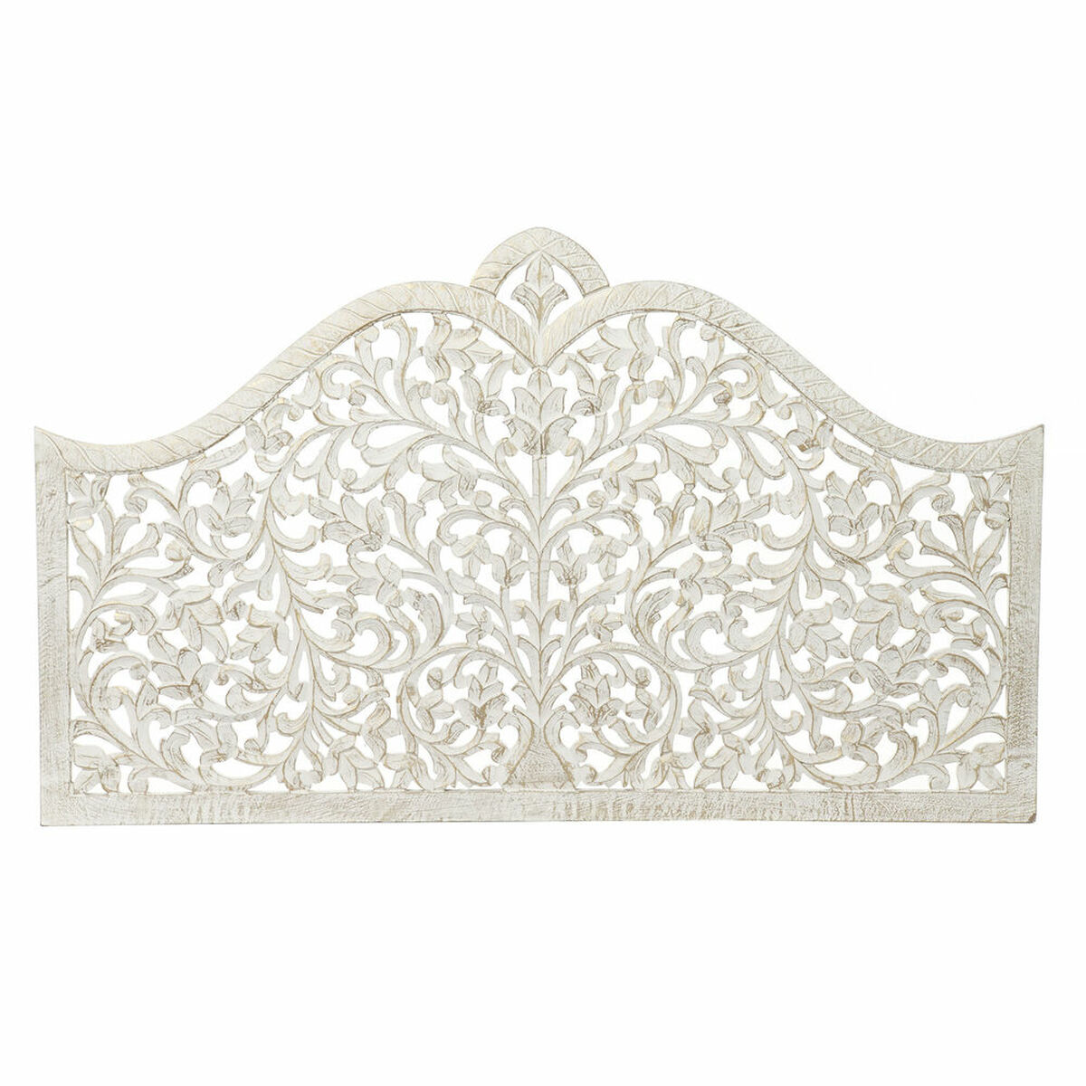 Κεφαλάρι κρεβατιού DKD Home Decor Λευκό Χρυσό Ξύλο MDF 152 x 3 x 91 cm Κεφαλάρι κρεβατιού DKD Home Decor Λευκό Χρυσό Ξύλο MDF 152 x 3 x 91 cm