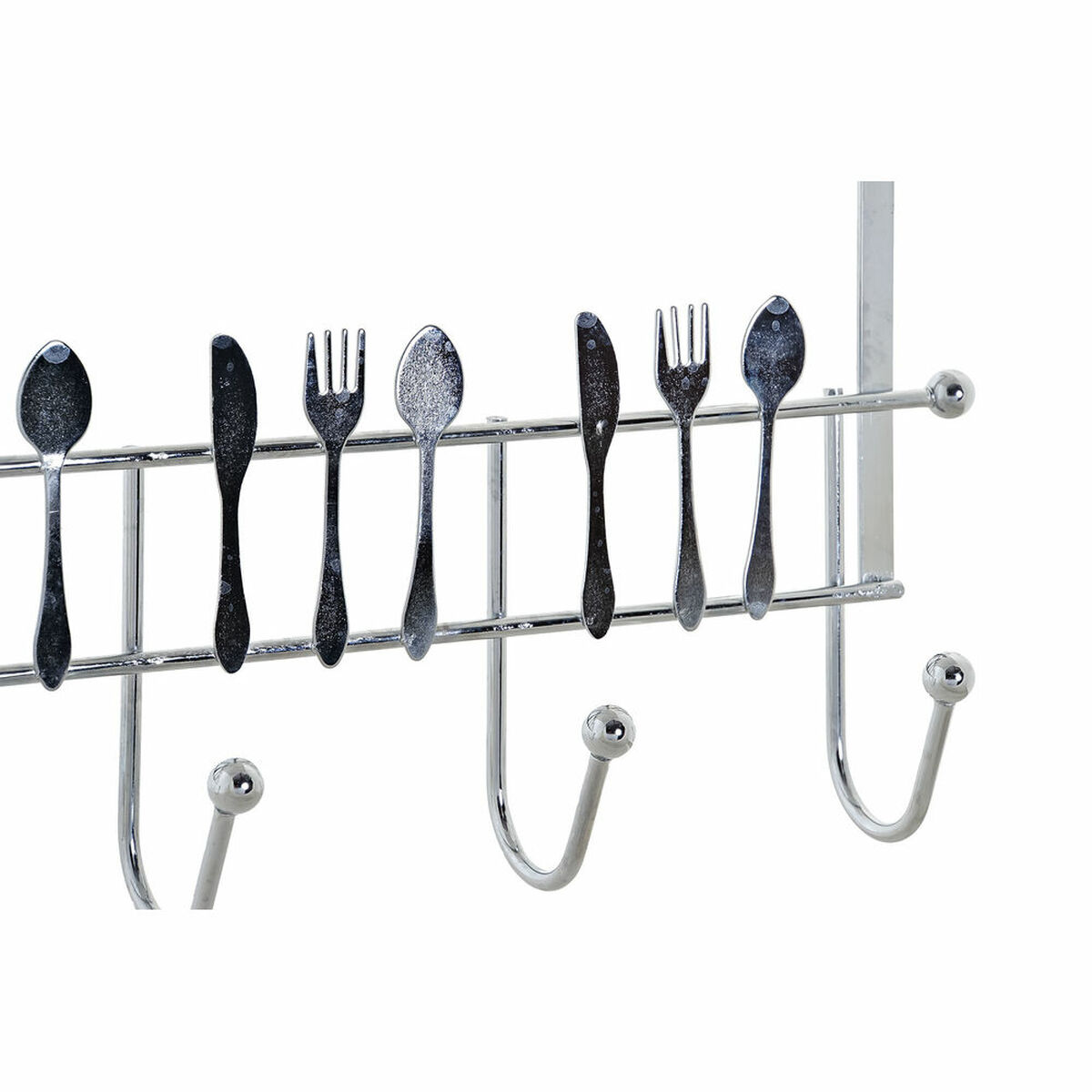 Κρεμάστρα για τις Πόρτες DKD Home Decor Ασημί Μέταλλο Πλαστική ύλη 34 x 17 x 9 cm Κρεμάστρα για τις Πόρτες DKD Home Decor Ασημί Μέταλλο Πλαστική ύλη 34 x 17 x 9 cm