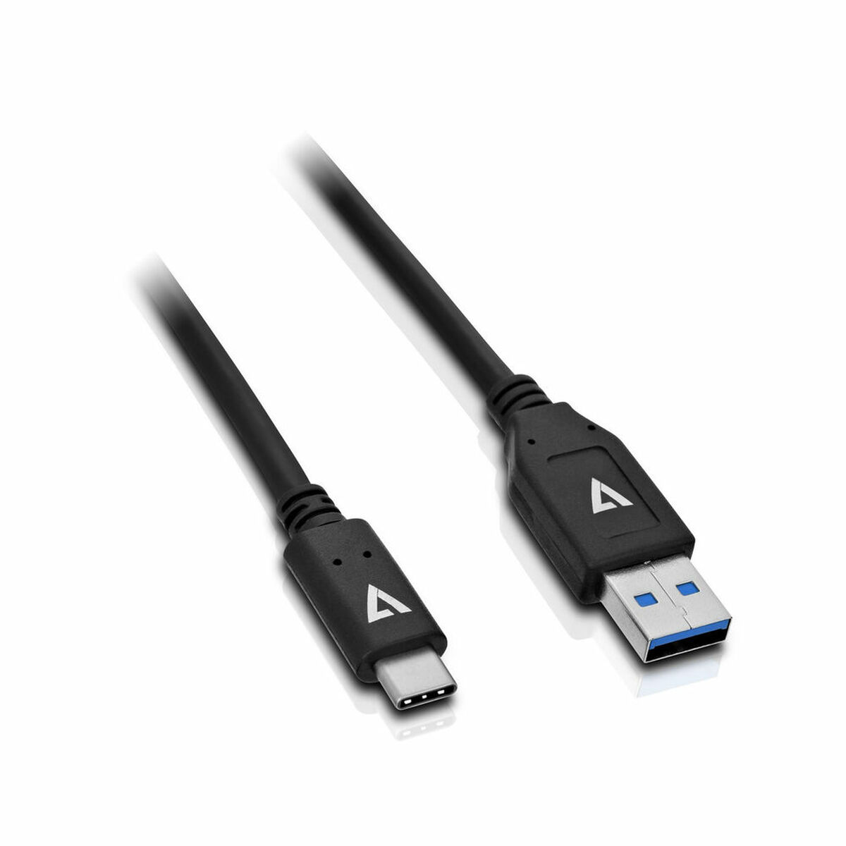 Καλώδιο USB A σε USB-C V7 V7U3.1AC-1M-BLK-1N Μαύρο 1 m