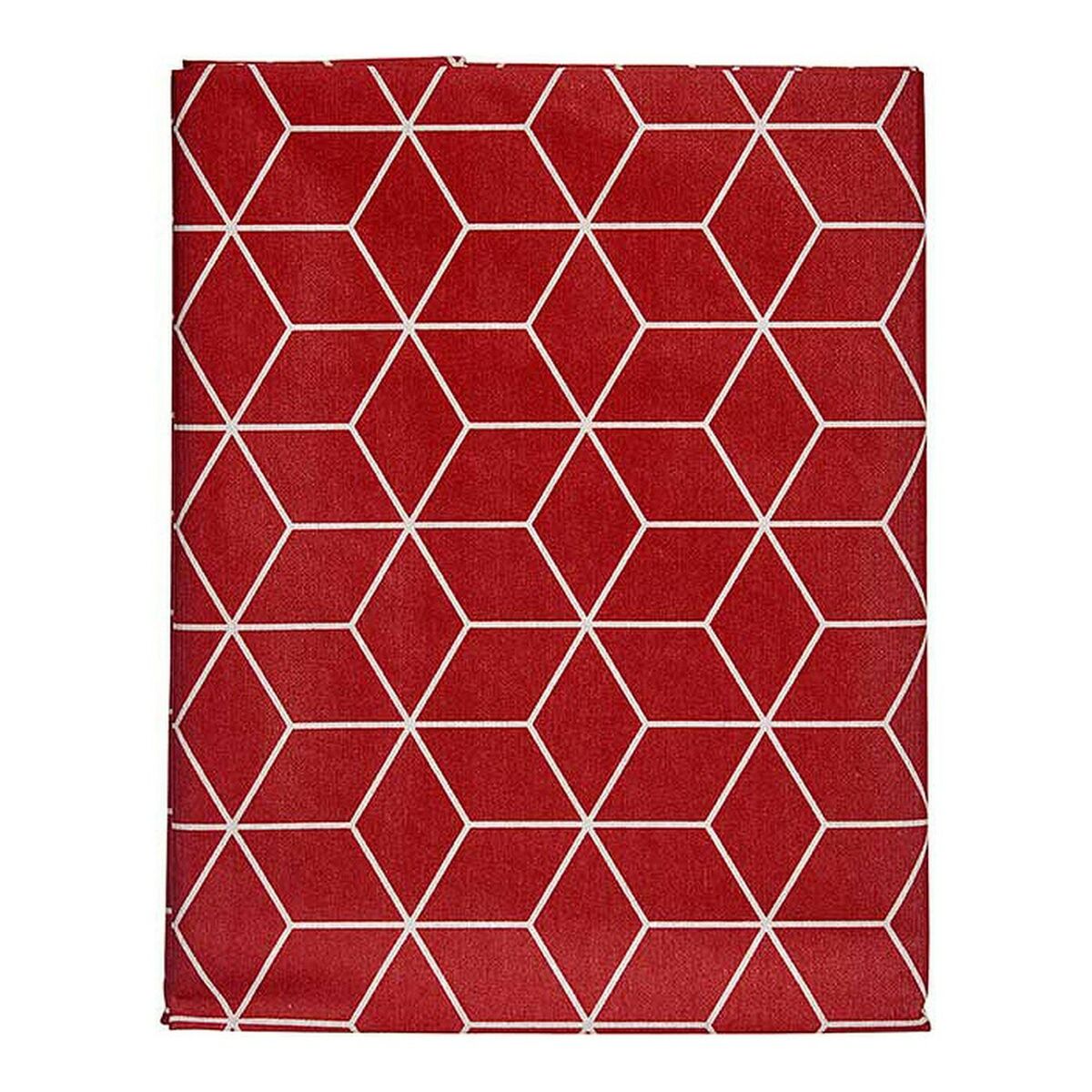 Τραπεζομάντηλο Kinvara CUBIC-26195-1 Λευκό Μπορντό Καμβά Τραπεζομάντηλο Kinvara CUBIC-26195-1 Λευκό Μπορντό Καμβά