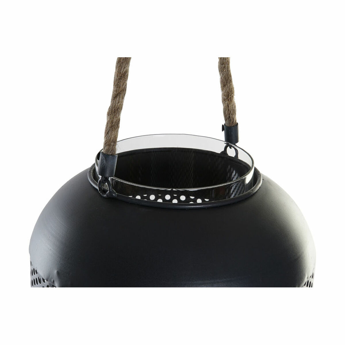 Lanterne DKD Home Decor Καφέ Μαύρο Μέταλλο Κρυστάλλινο Σχοινί Loft 22 x 22 x 43 cm Lanterne DKD Home Decor Καφέ Μαύρο Μέταλλο Κρυστάλλινο Σχοινί Loft 22 x 22 x 43 cm