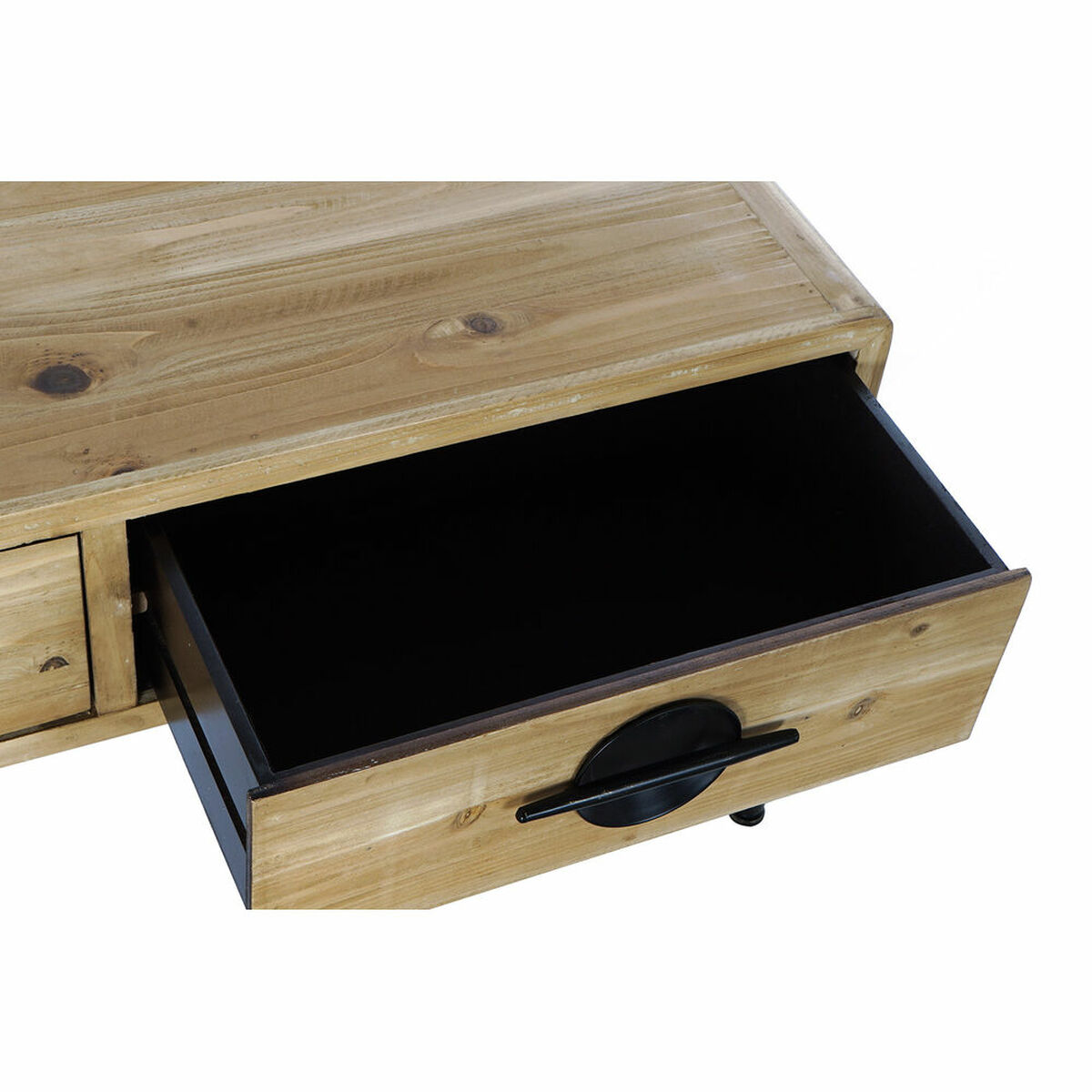 Βοηθητικό Τραπέζι DKD Home Decor Καφέ Μαύρο Μέταλλο Έλατο 100 x 50 x 52,5 cm Βοηθητικό Τραπέζι DKD Home Decor Καφέ Μαύρο Μέταλλο Έλατο 100 x 50 x 52,5 cm