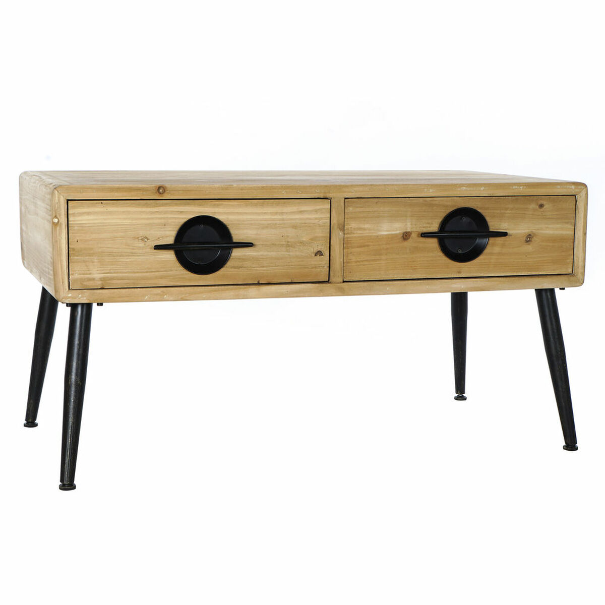 Βοηθητικό Τραπέζι DKD Home Decor Καφέ Μαύρο Μέταλλο Έλατο 100 x 50 x 52,5 cm Βοηθητικό Τραπέζι DKD Home Decor Καφέ Μαύρο Μέταλλο Έλατο 100 x 50 x 52,5 cm