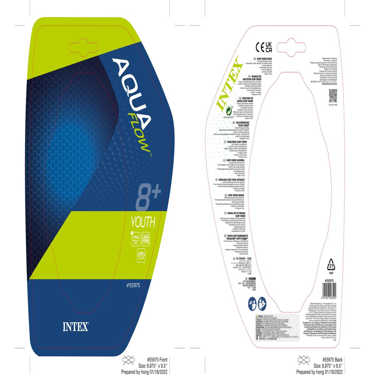 Diving Mask Intex Surf Rider Diving Mask Intex Surf Rider