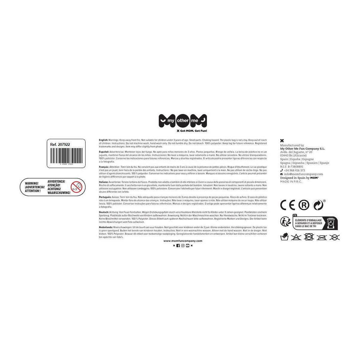 Αποκριάτικη Στολή για Παιδιά My Other Me 207922 Σελίδα 3-4 Ετών Κόκκινο Aξεσουάρ