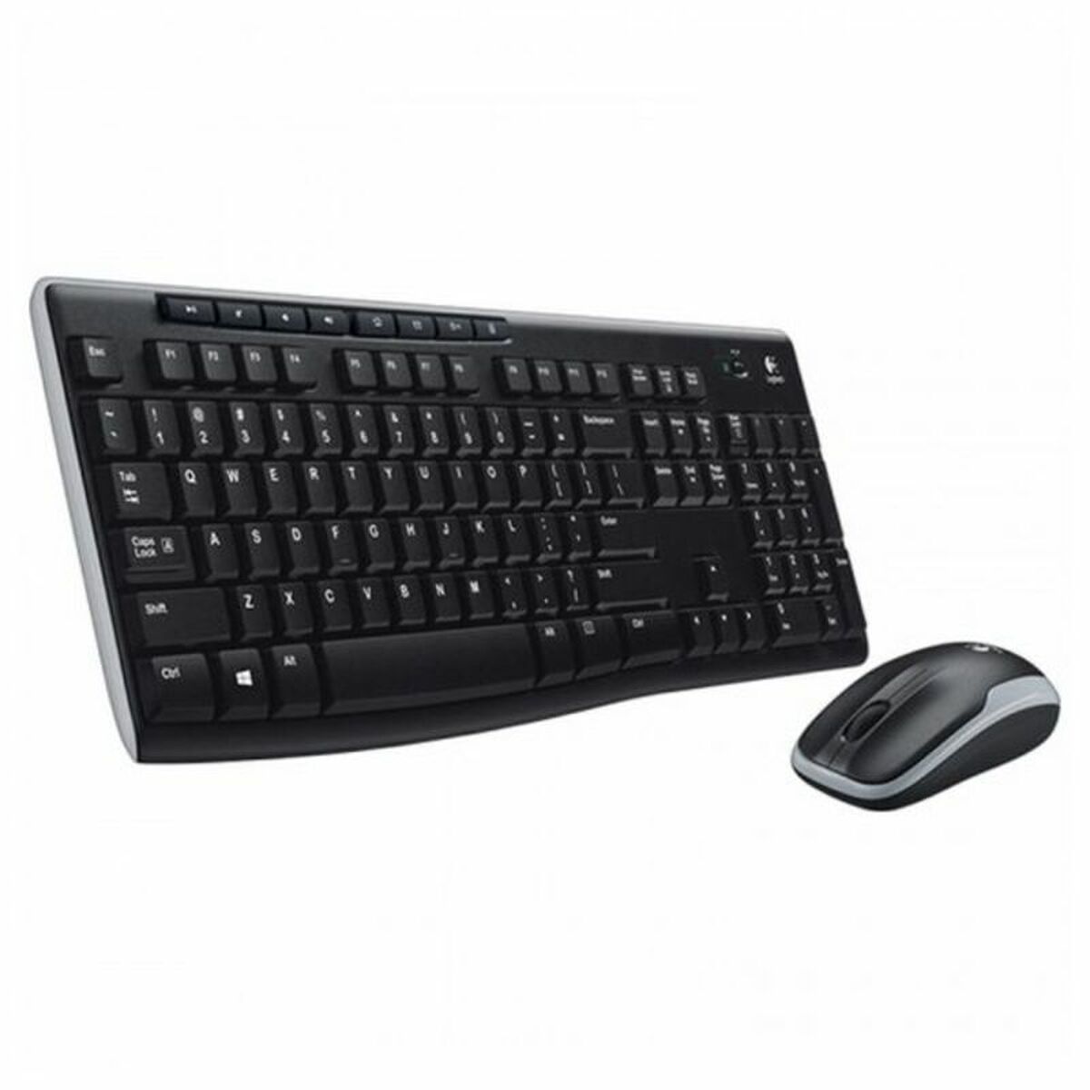 Ασύρματο Πληκτρολόγιο και Ποντίκι Logitech MK270 Ασύρματο Μαύρο Ισπανικό Qwerty QWERTY Ασύρματο Πληκτρολόγιο και Ποντίκι Logitech MK270 Ασύρματο Μαύρο Ισπανικό Qwerty QWERTY