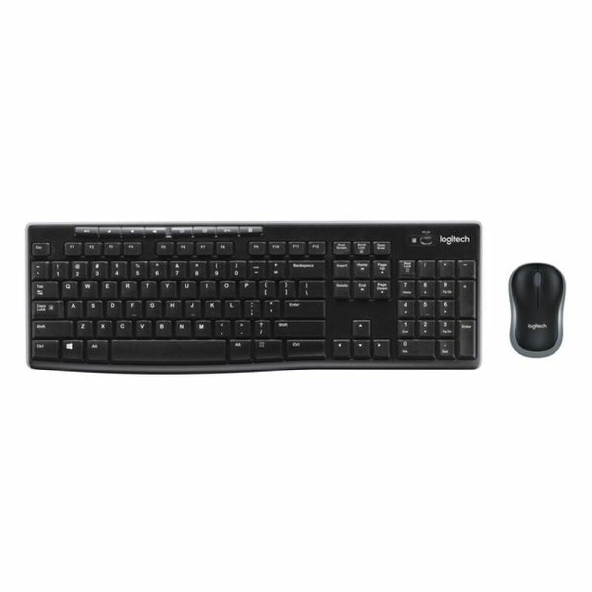 Ασύρματο Πληκτρολόγιο και Ποντίκι Logitech MK270 Ασύρματο Μαύρο Ισπανικό Qwerty QWERTY Ασύρματο Πληκτρολόγιο και Ποντίκι Logitech MK270 Ασύρματο Μαύρο Ισπανικό Qwerty QWERTY