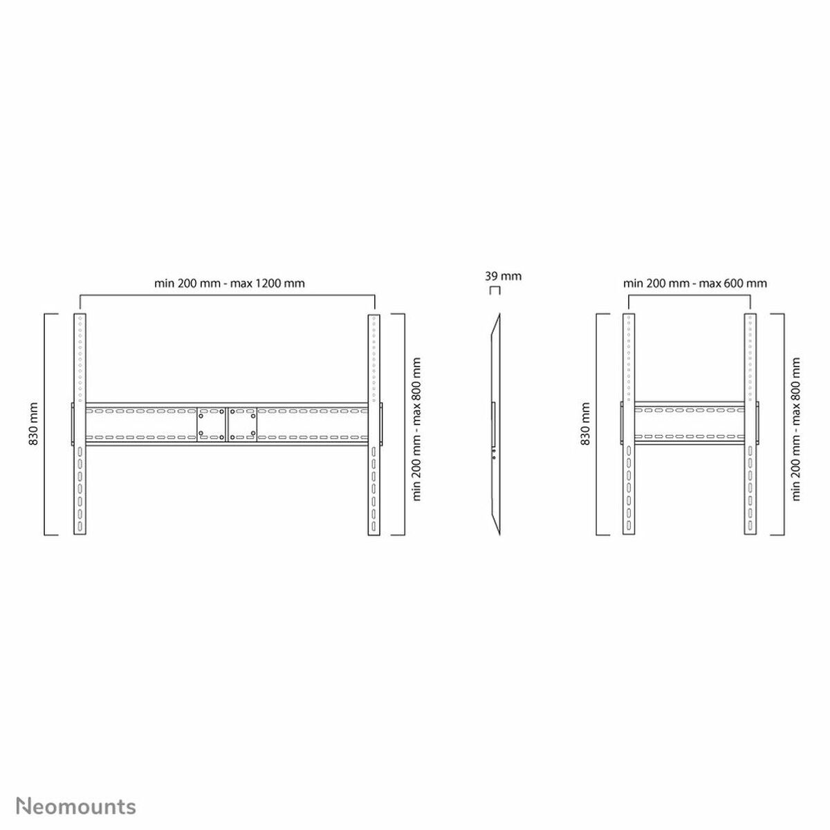 Βάση Τηλεόρασης Neomounts LFD-W1500 60-100 Βάση Τηλεόρασης Neomounts LFD-W1500 60-100