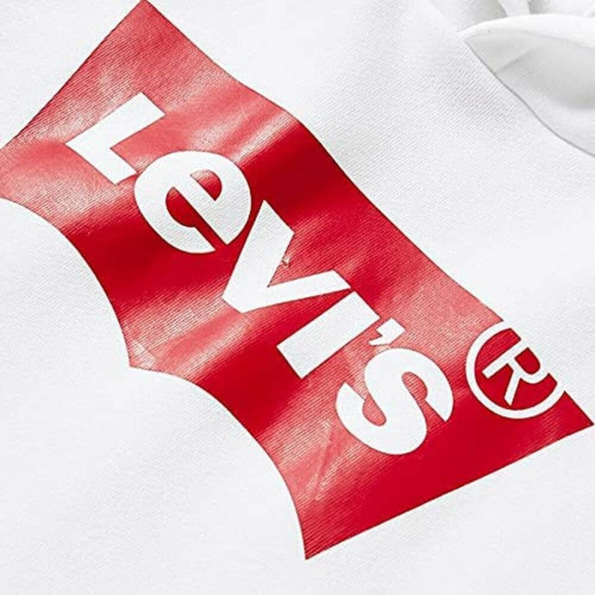 Παιδικό Φούτερ με Κουκούλα S S KNIT TOP Levi's E8778 Λευκό Παιδικό Φούτερ με Κουκούλα S S KNIT TOP Levi's E8778 Λευκό