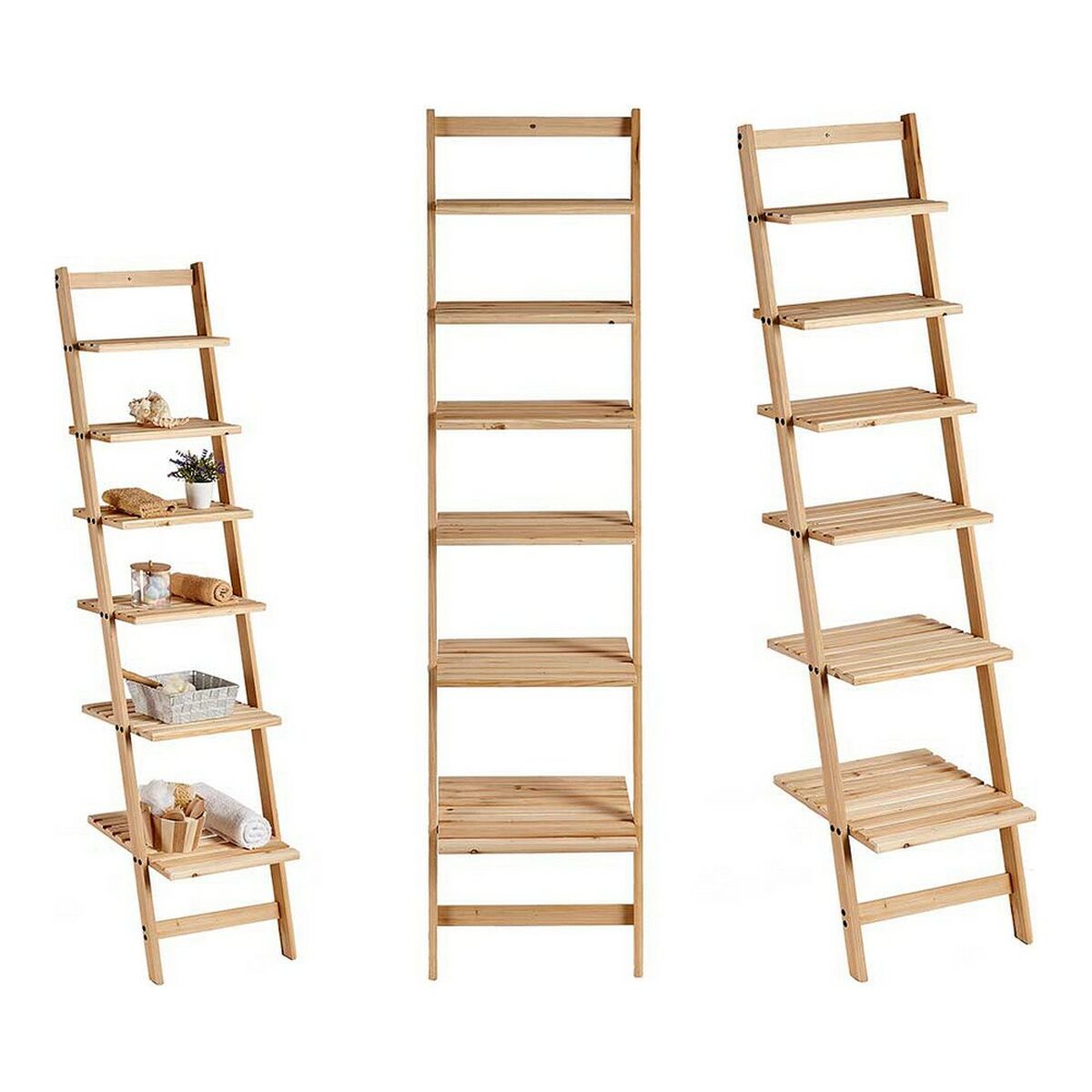 Ράφια Kipit XJL146327 Καφέ Ξύλο 34,5 x 168 x 41,5 cm Ράφια Kipit XJL146327 Καφέ Ξύλο 34,5 x 168 x 41,5 cm