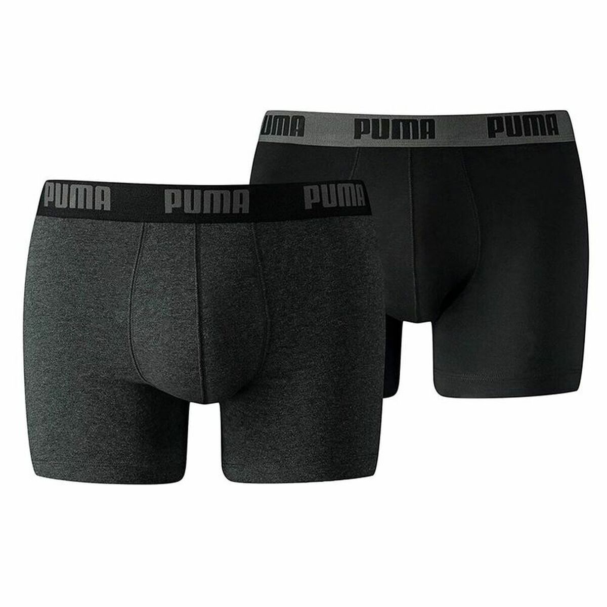 Boxer Puma Basic Μαύρο/Γκρι (2 uds)