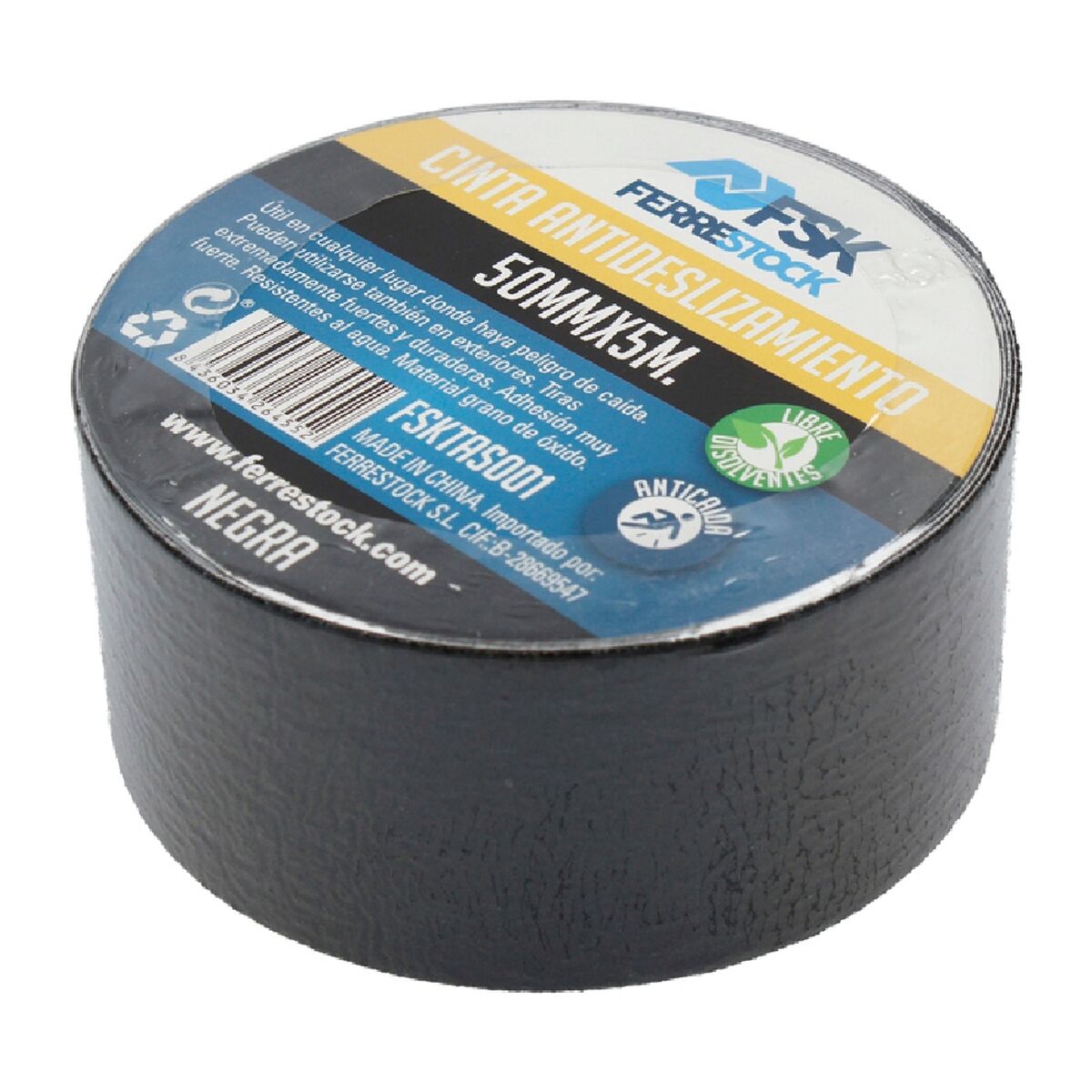 Roll of Anti-Slip Material Ferrestock Μαύρο 5 m x 50 mm Αντιολισθητικό