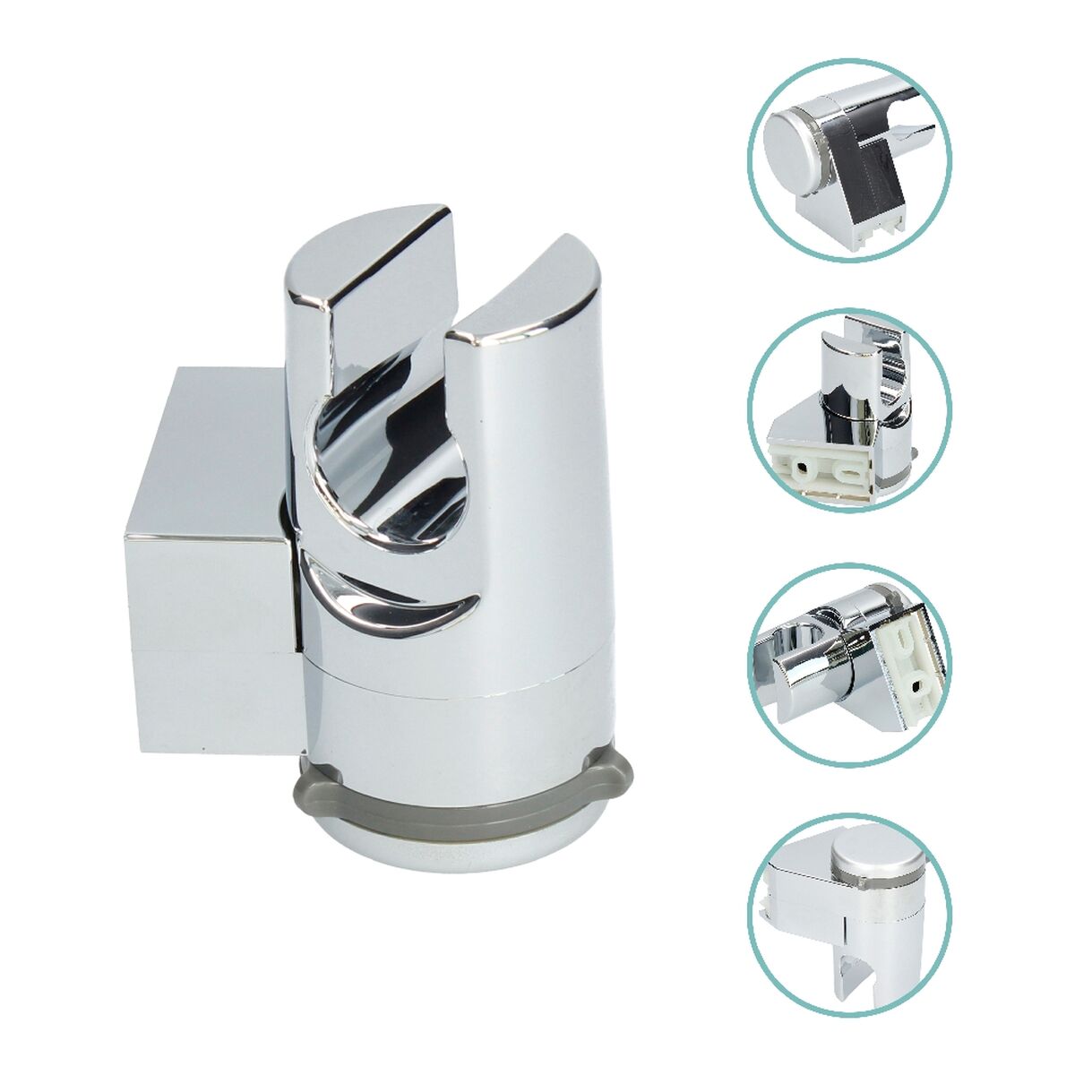 1 κεφαλή ντους και σωλήνα ροής Fontastock Ανοξείδωτο ατσάλι