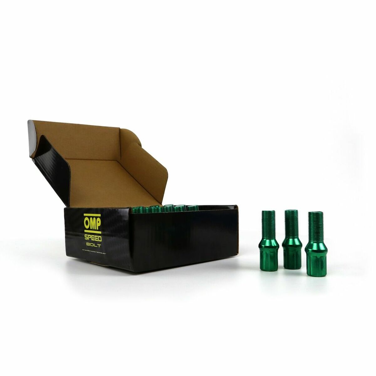 Set Παξιμάδια OMP 27 mm Πράσινο 20 uds M12 x 1,25 Set Παξιμάδια OMP 27 mm Πράσινο 20 uds M12 x 1,25