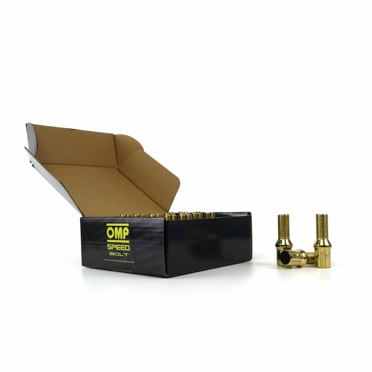 Set Παξιμάδια OMP 27 mm Κίτρινο 20 uds M12 x 1,50 Set Παξιμάδια OMP 27 mm Κίτρινο 20 uds M12 x 1,50