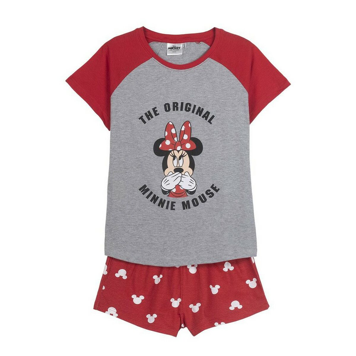 Kαλοκαιρινή παιδική πιτζάμα Minnie Mouse Κόκκινο Γυναίκα Γκρι Kαλοκαιρινή παιδική πιτζάμα Minnie Mouse Κόκκινο Γυναίκα Γκρι